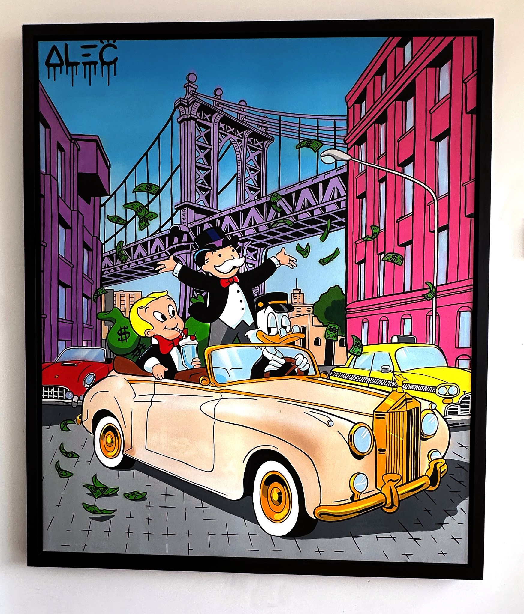 ALEC MONOPOLY, Monopoly Team riding through NY (2019) by Alec Monopoly