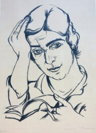 Portrait of a Woman by Carry Hauser at Catherine Burns Fine Art