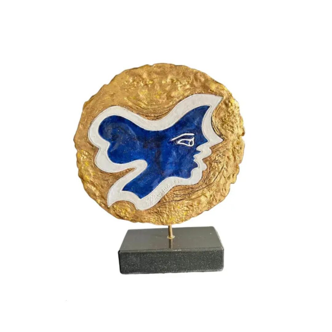 Plaster Disc by Georges Braque