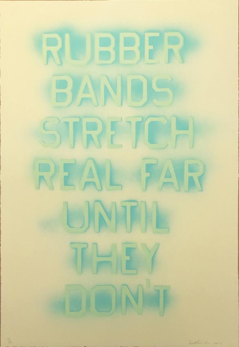 Rubber Bands (State II) by Ed Ruscha