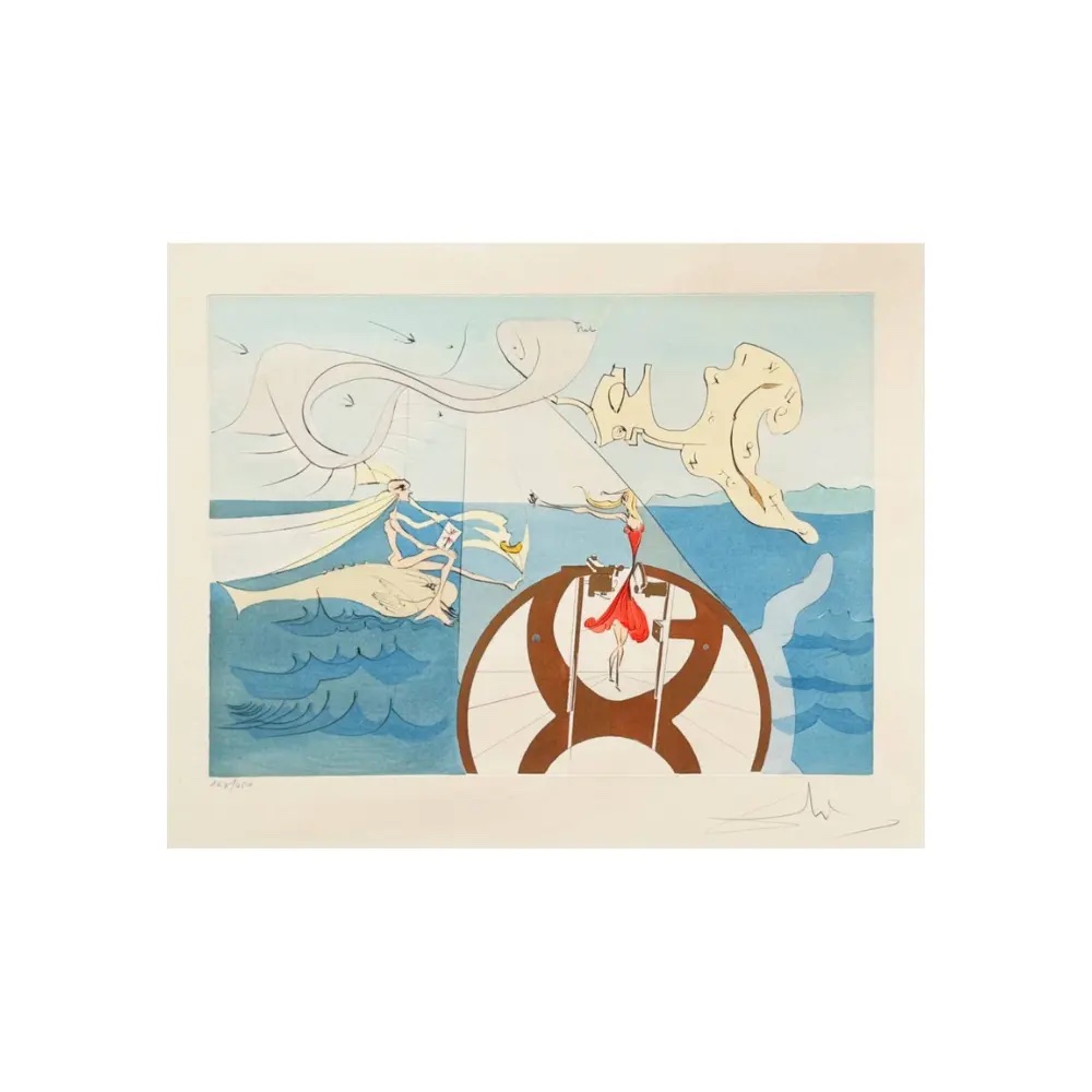 Salvador Dali, La Machine a Coudre (1975) by Salvador Dalí
