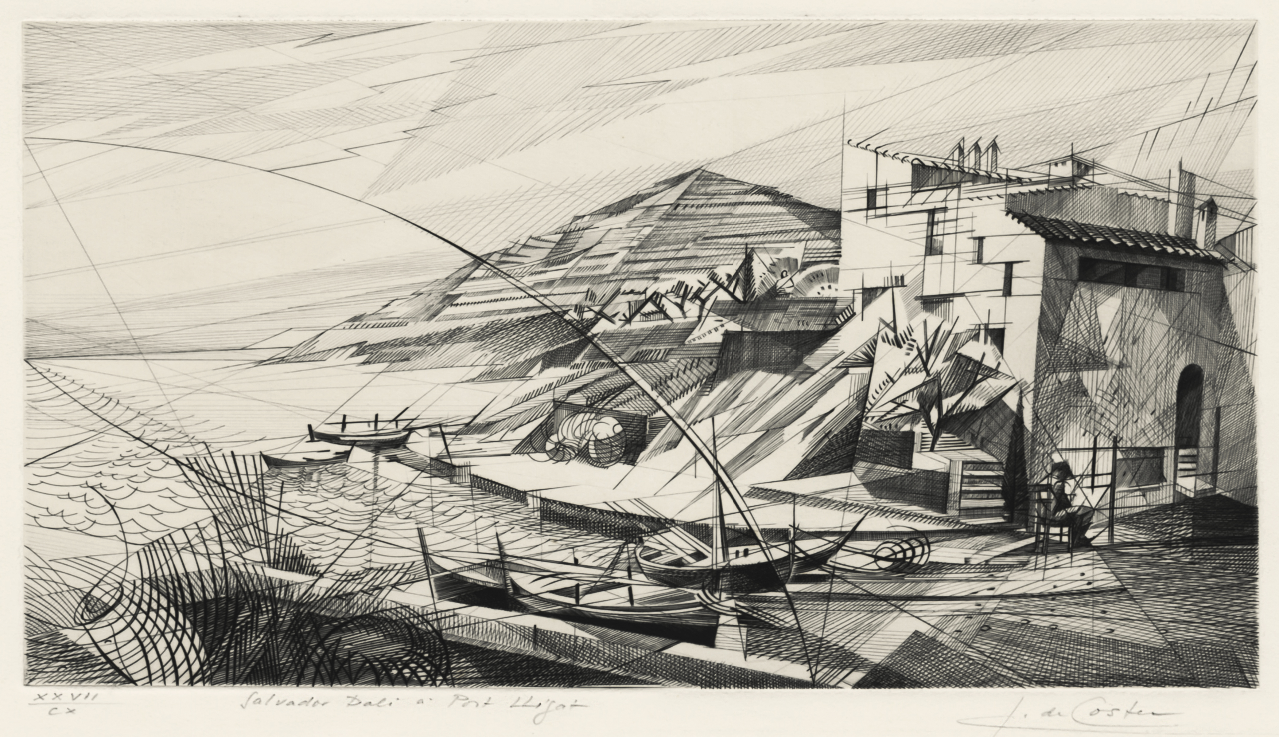 Salvador Dali a Port Lligat by Germaine de Coster