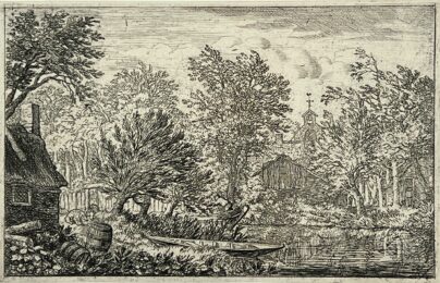 The Boat at the Riverbank by Allaert van Everdingen at Jan Johnson Old Master Modern Prints