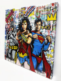 The Trinity! (Batman Superman Wonder Woman), original painting by Jozza at GallArt.com
