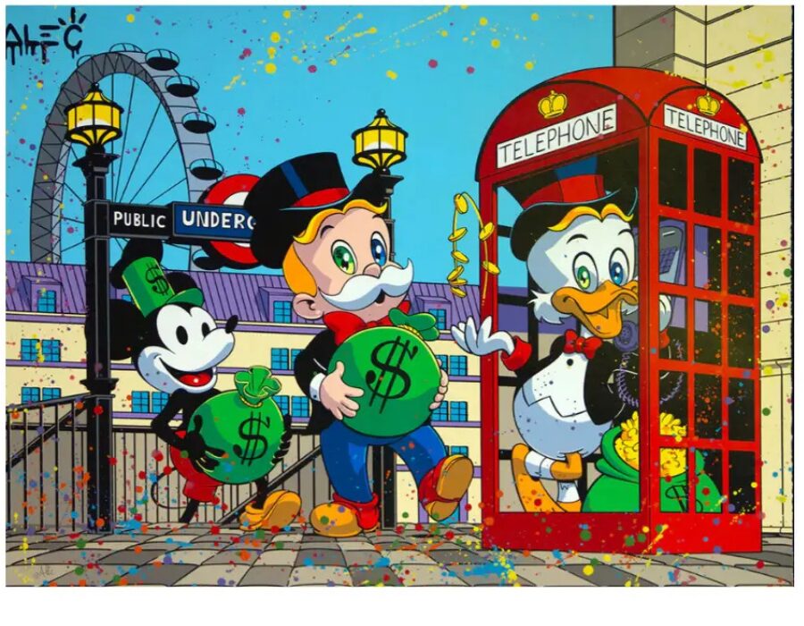 London Money Bags by Alec Monopoly