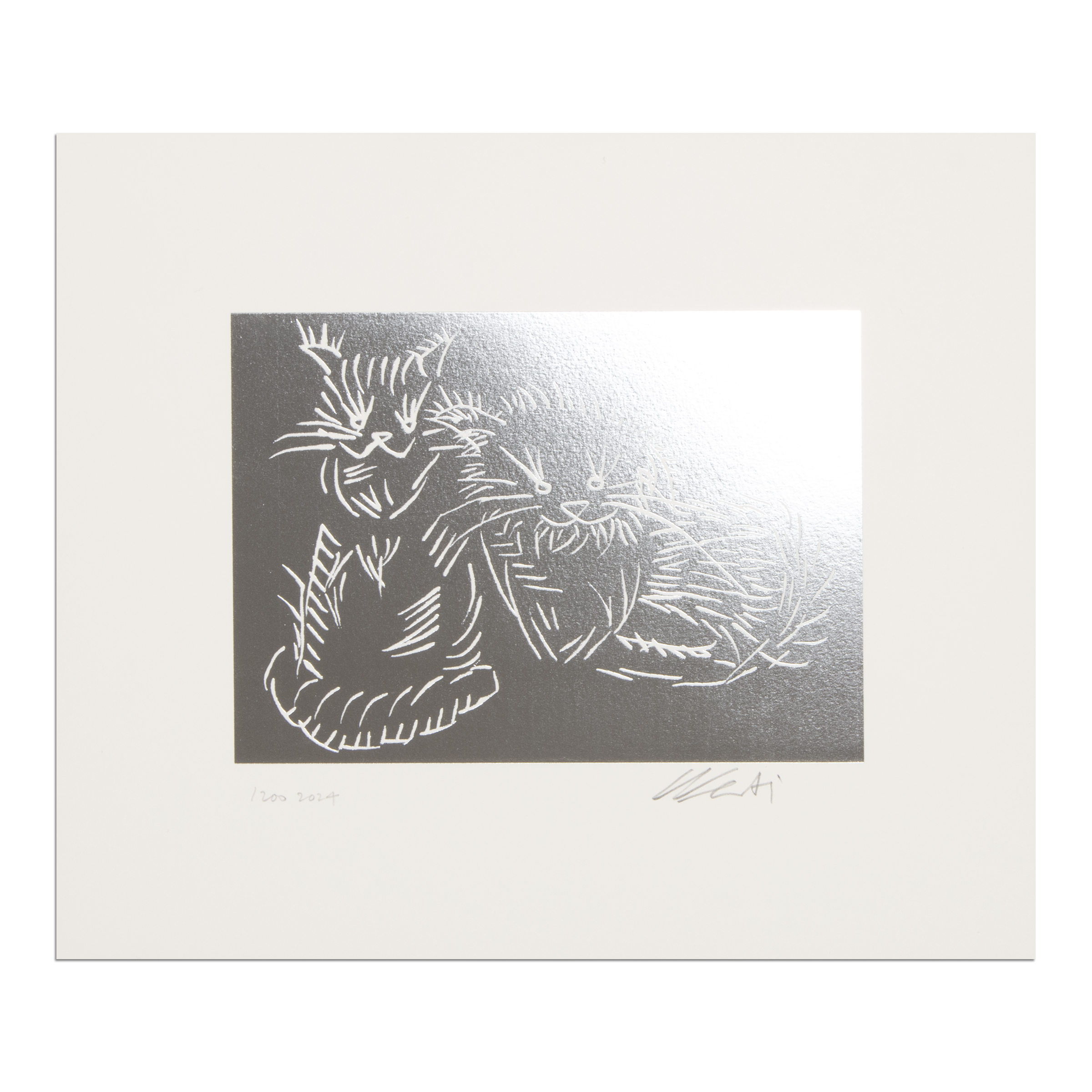Cats (Silver) by Ai Weiwei