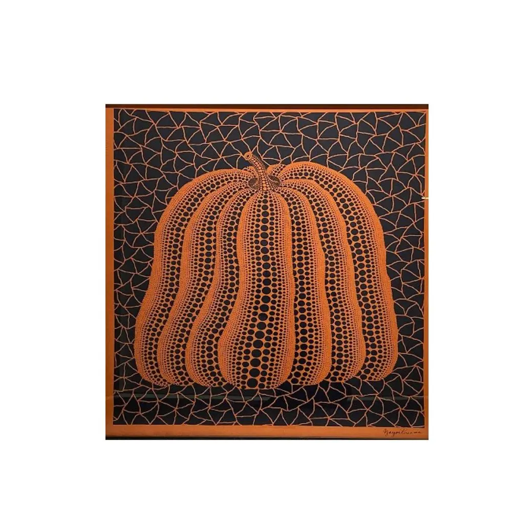 Yayoi Kusama, Shangai Expo Silk Scarf Red (2010) by Yayoi Kusama