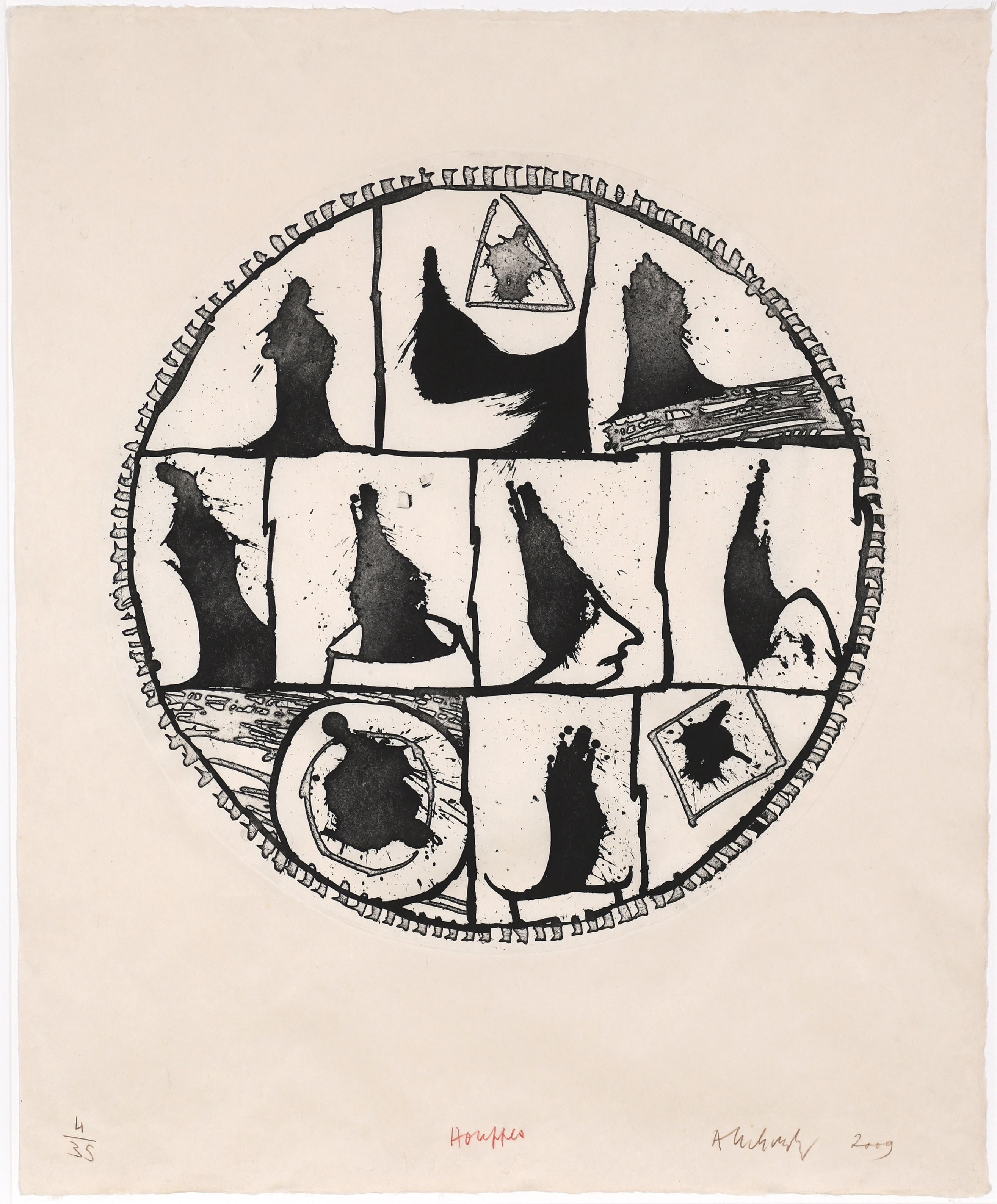 Houppes by Pierre Alechinsky