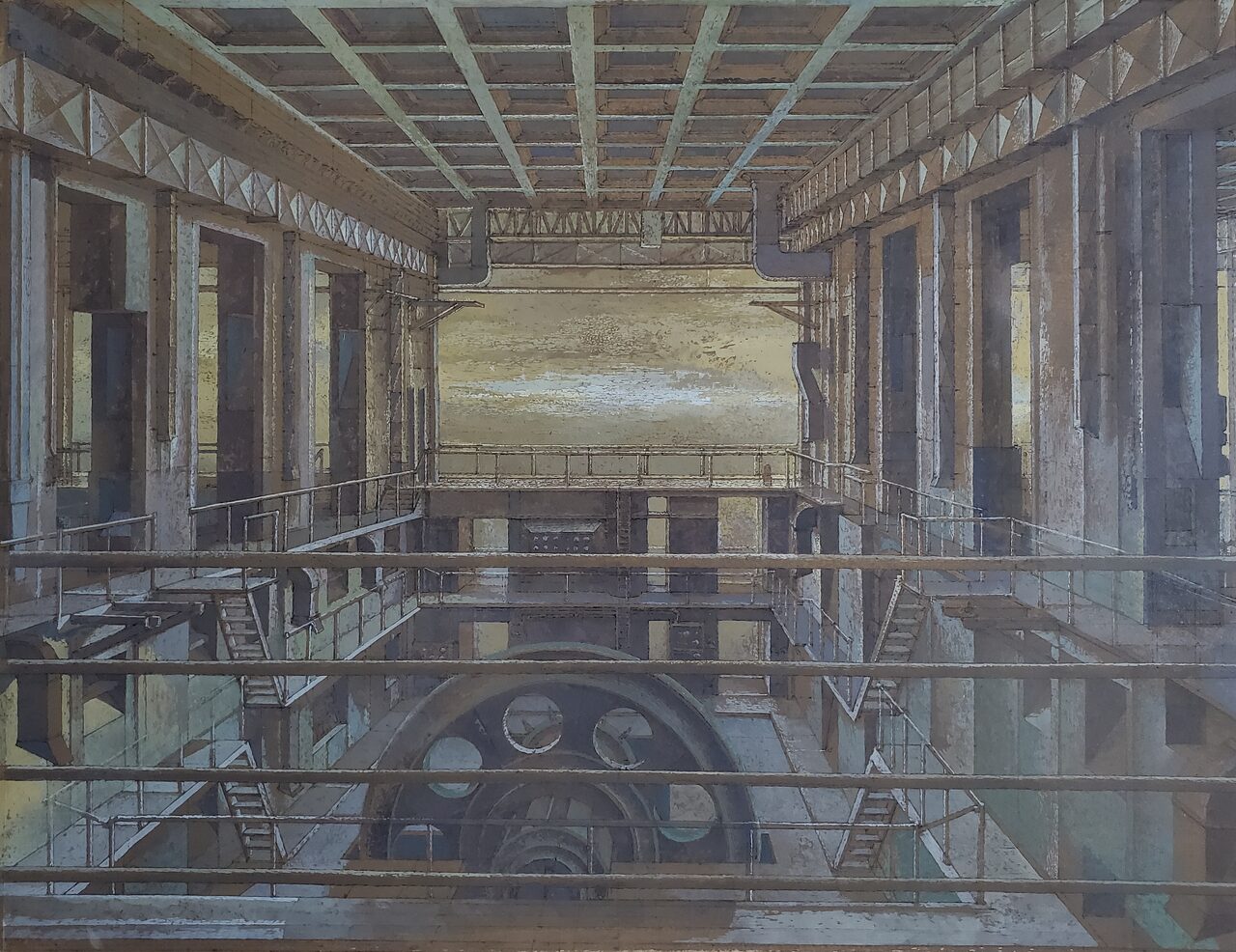 La Centrale désertée by Érik Desmazières