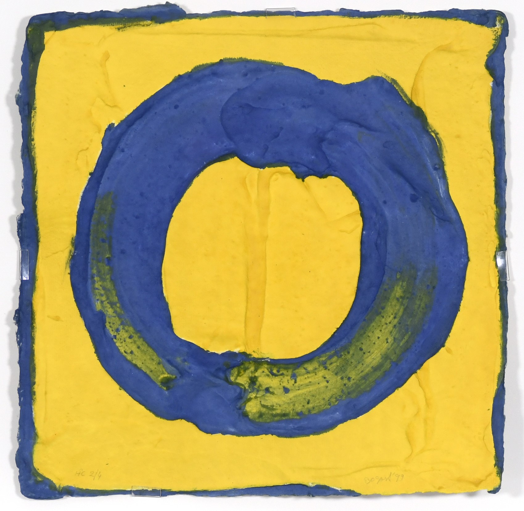Untitled (Yellow – blue) by Bram Bogart