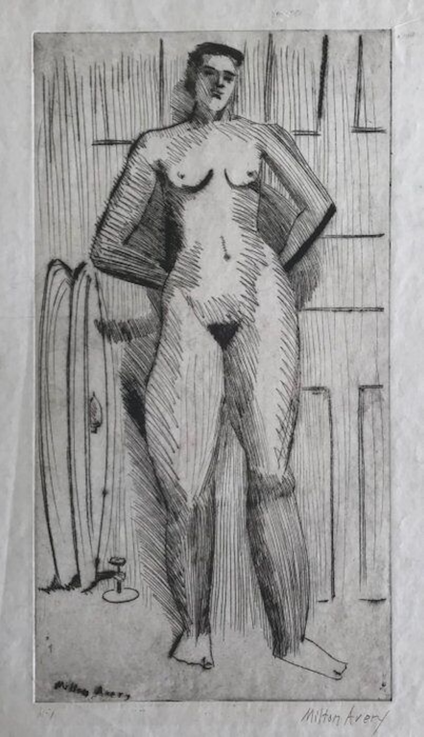 Standing Nude by Milton Avery