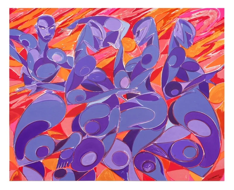 Violet Quartet by Tunji Adeniyi-Jones