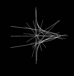 y = c(a+bx)^1/2 / x^1/2 by Clifford Singer at iMuseum Vegas