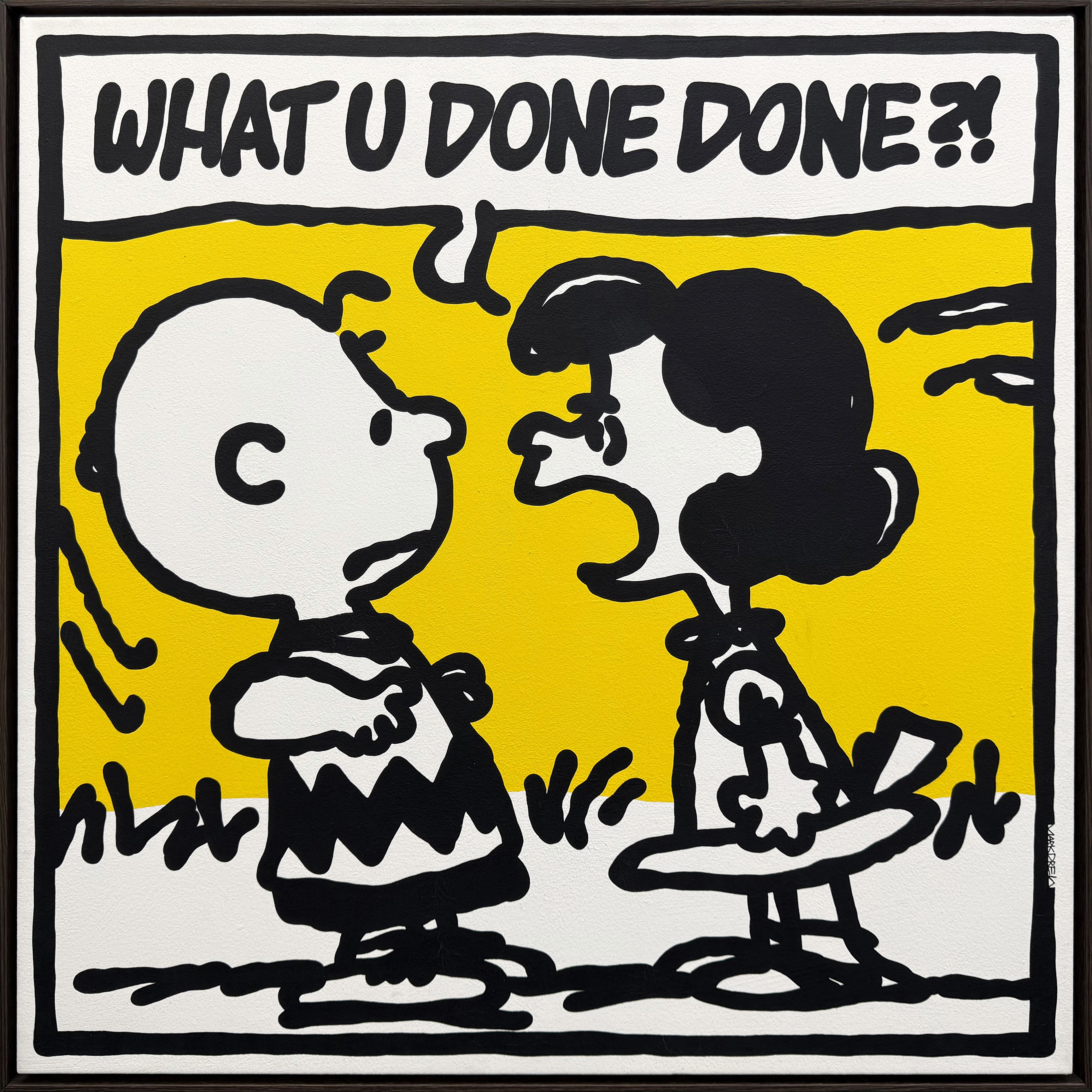 What U Done Done?! (Lauren Hill – Lost Ones), large original painting by Mark Drew