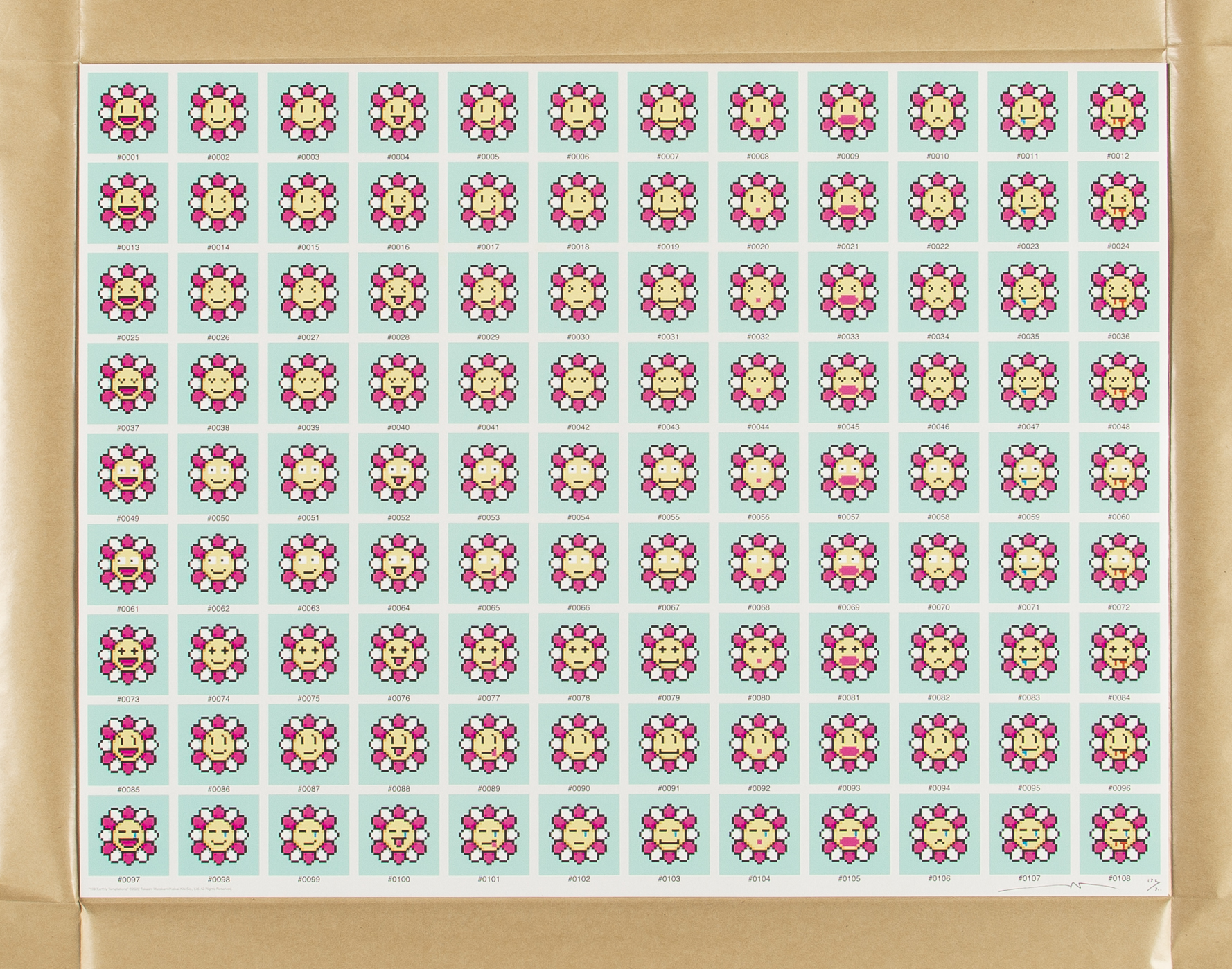 108 Earthly Temptations by Takashi Murakami