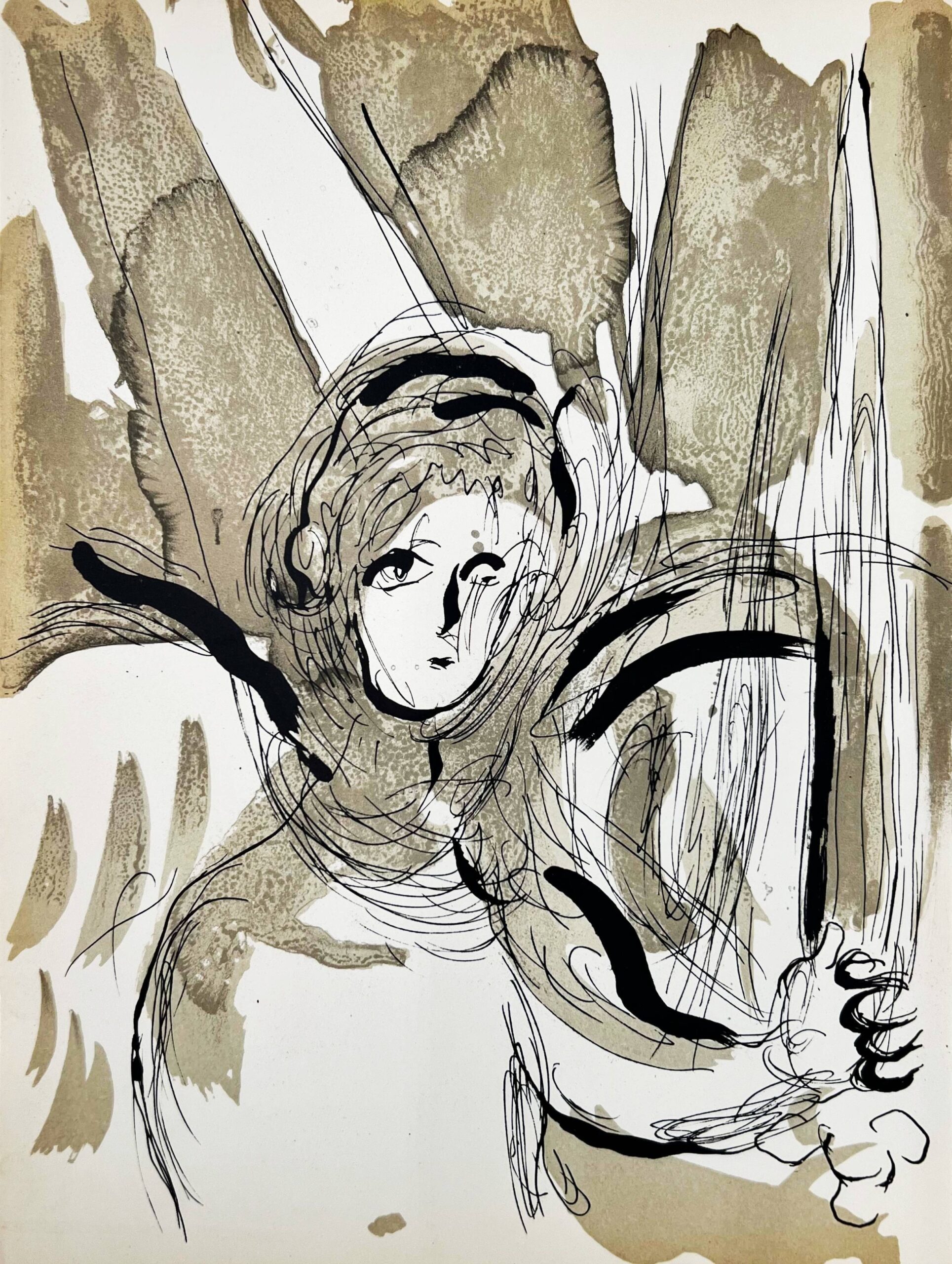 Angel with Sword by Marc Chagall