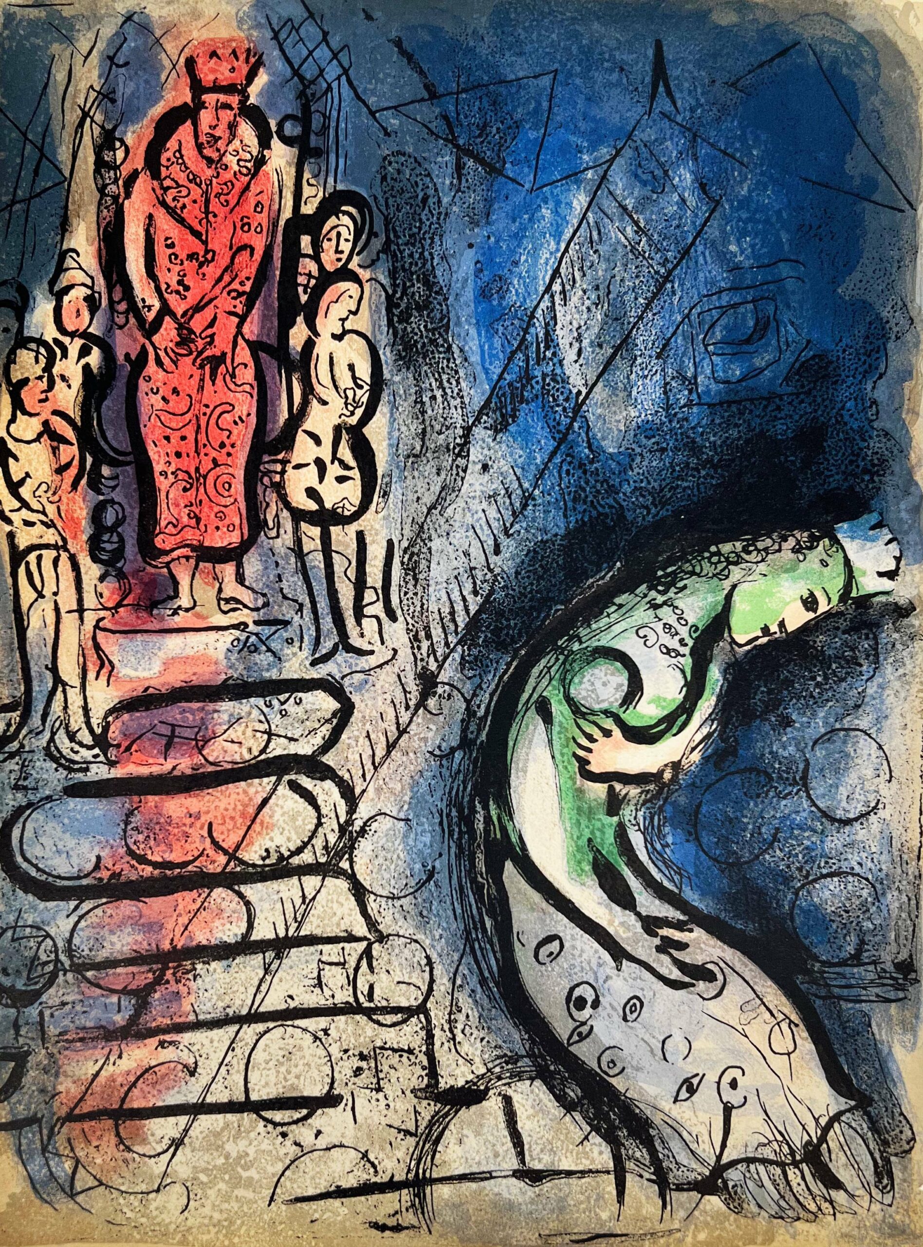 Ahasuerus Sends Vasthi Away by Marc Chagall