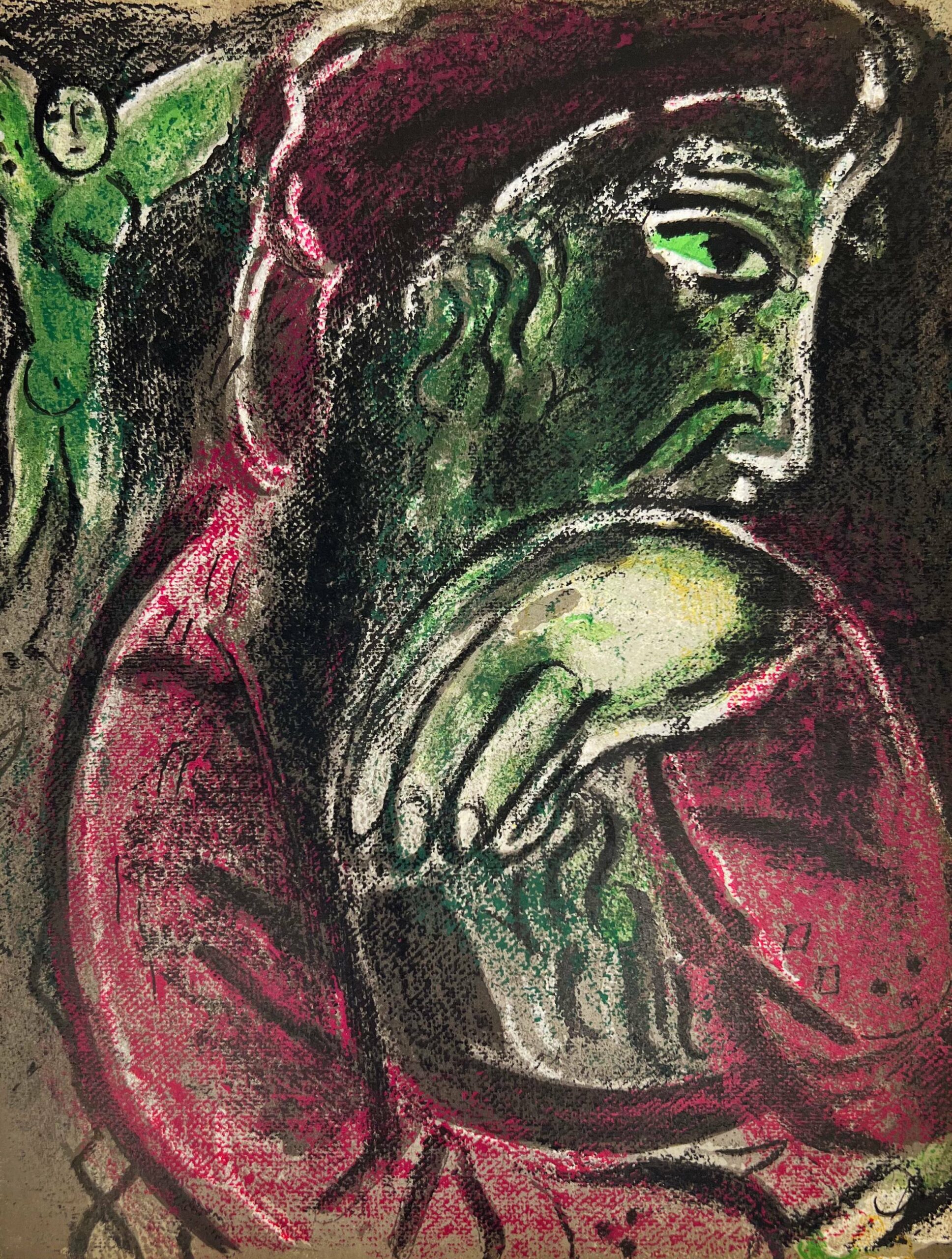 Job in Despair by Marc Chagall