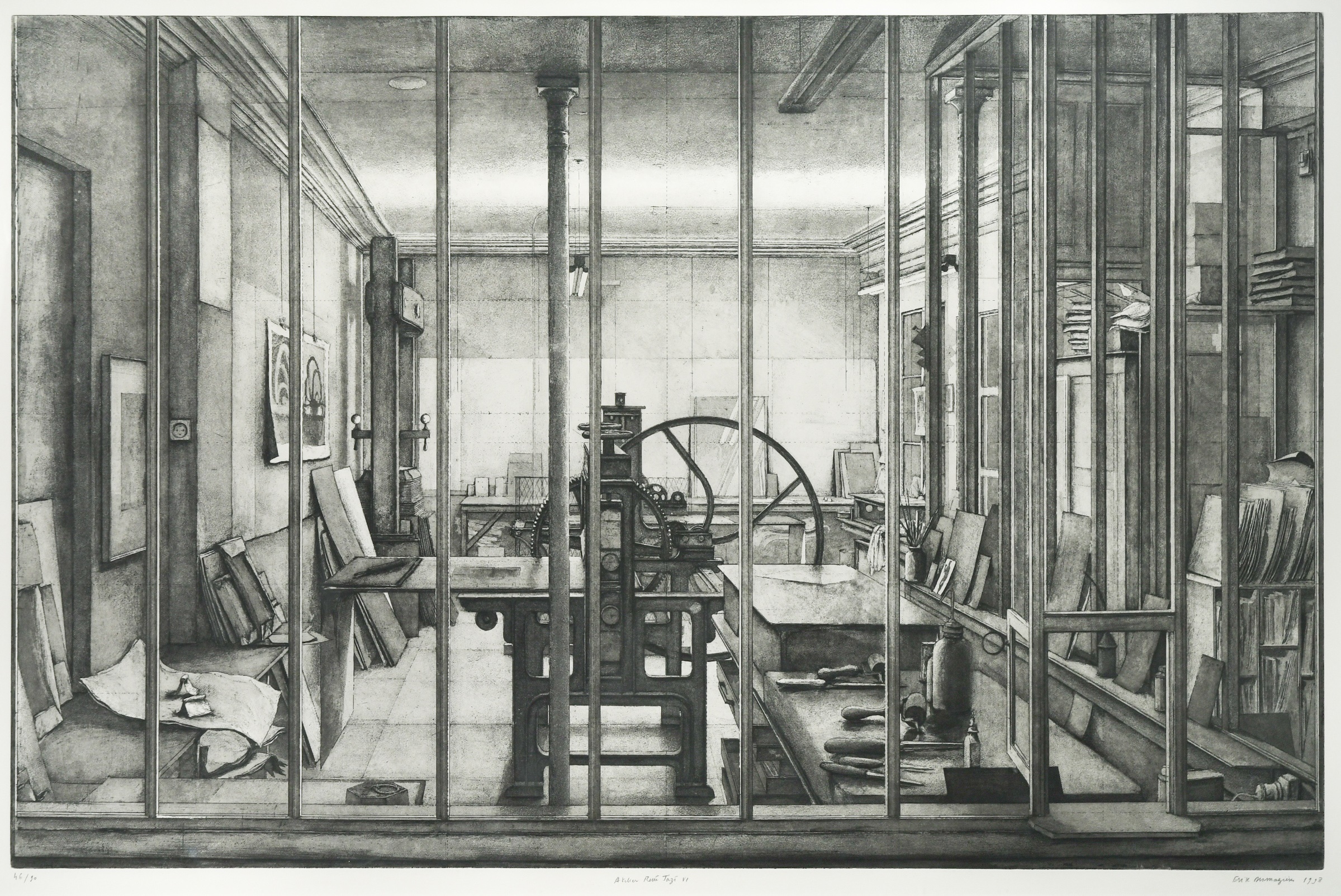 Atelier René Tazé VI by Érik Desmazières