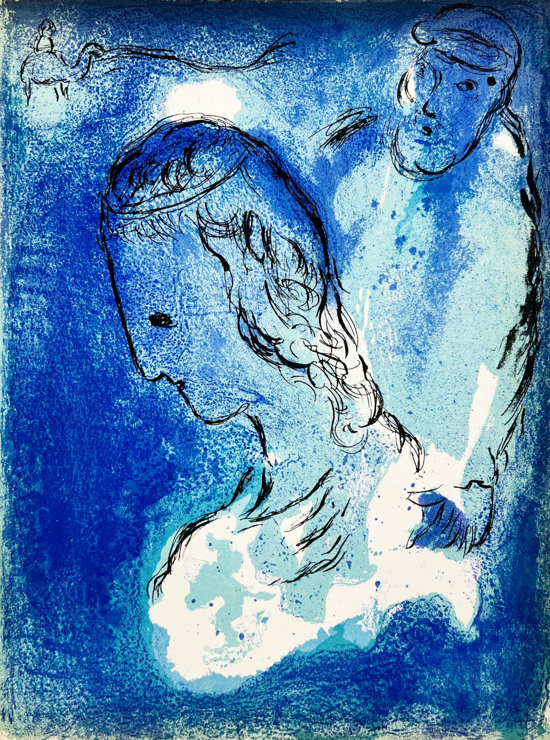 Abraham und Sarah by Marc Chagall