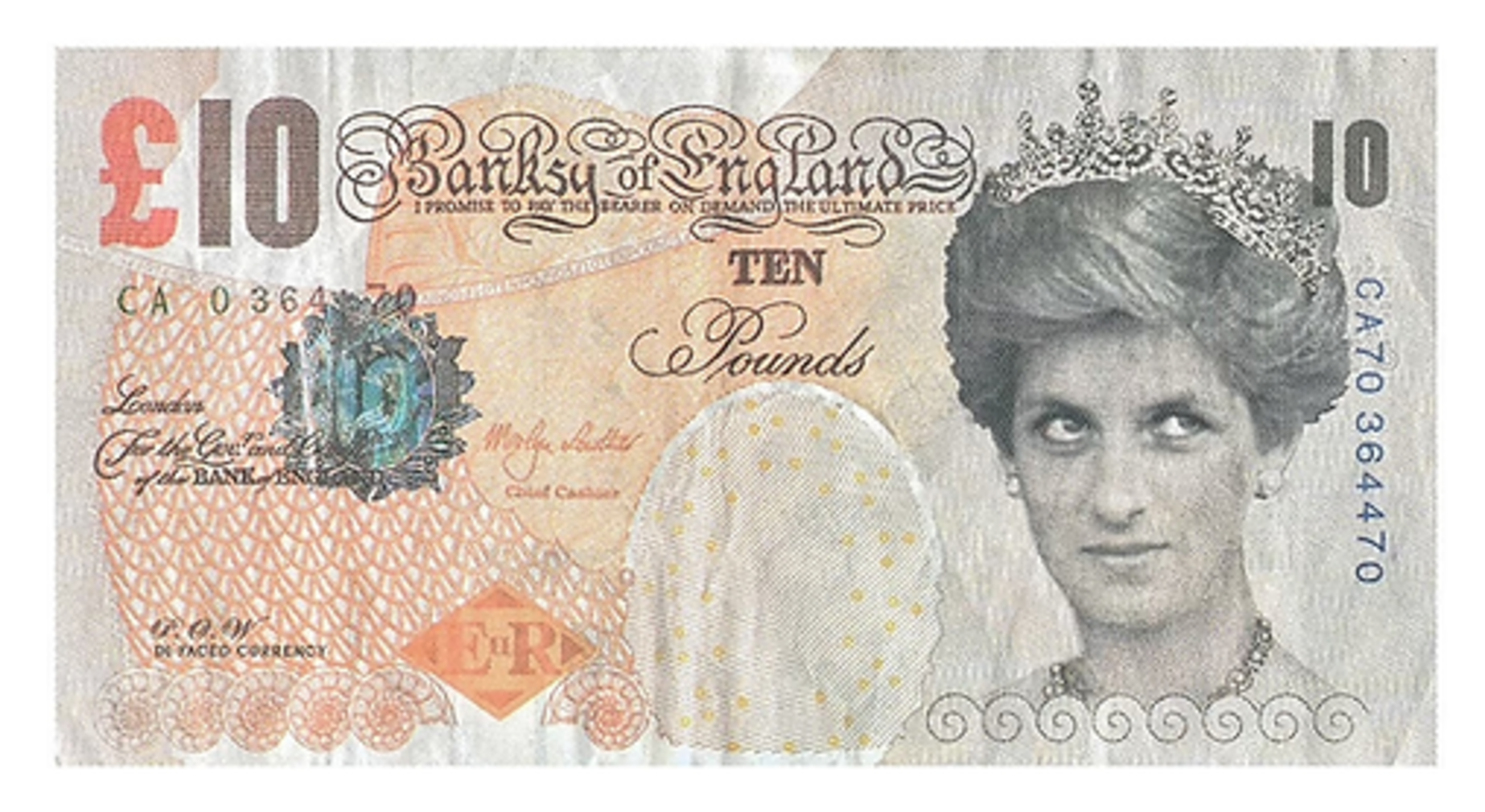 Banksy Di-Faced Tenner by Banksy