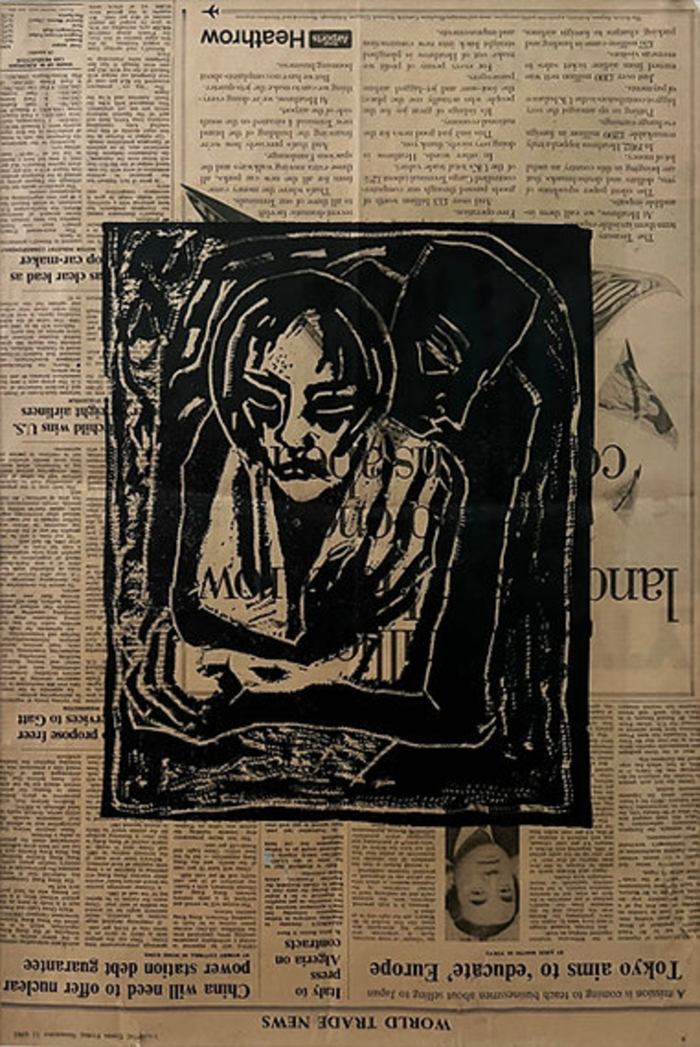 Tracey Emin Untitled Woodcut by Tracey Emin