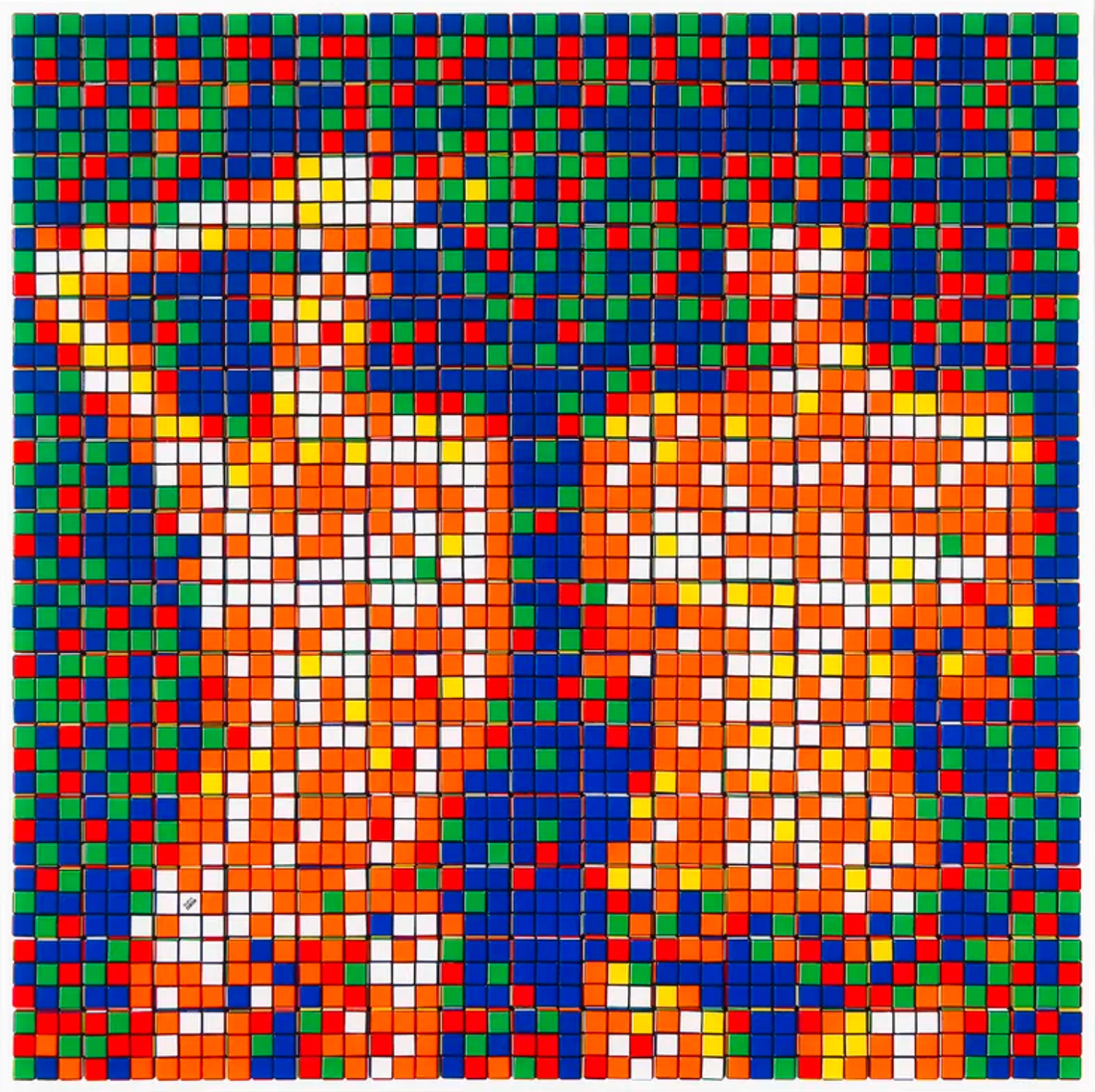 Invader Rubik Shot Country Life, NVDR1-3 by Invader