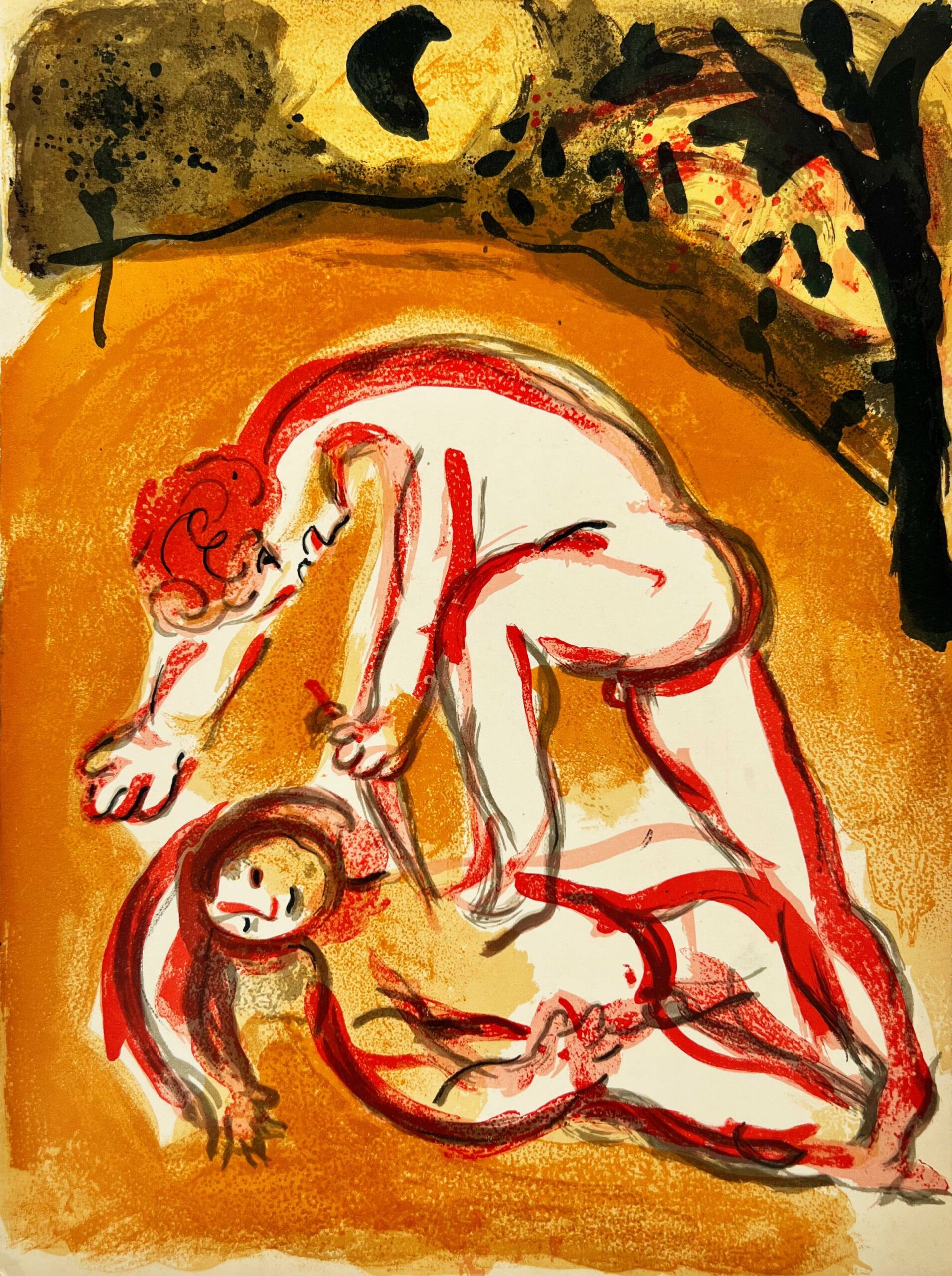 Kain and Abel by Marc Chagall
