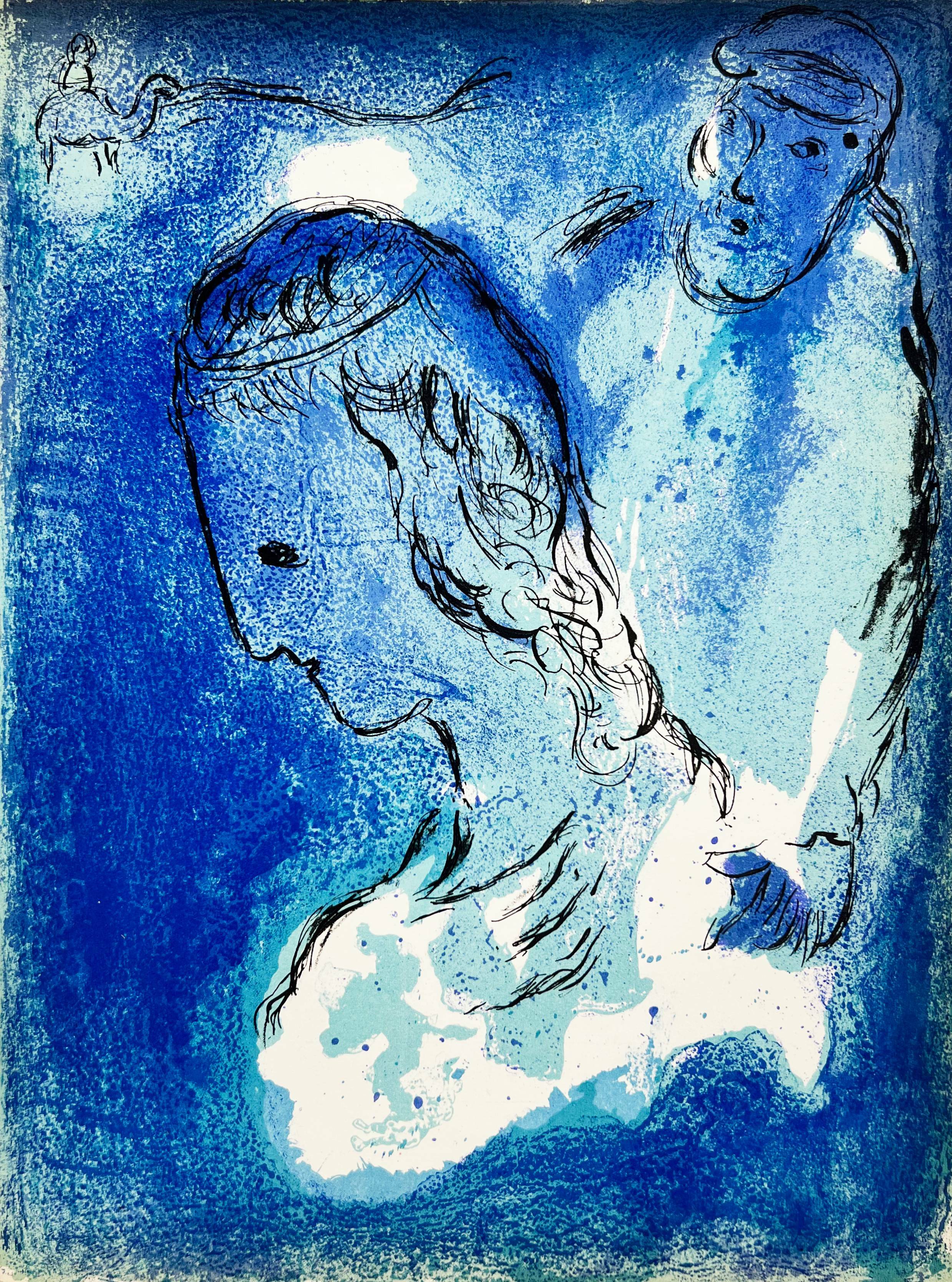 Abraham und Sarah by Marc Chagall