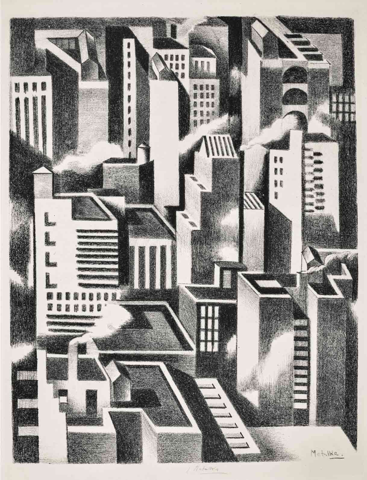 Arrangement, New York by Jan Matulka