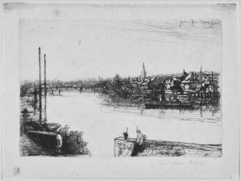 Battersea Reach by Francis Seymour Haden at Emanuel von Baeyer - Cabinet
