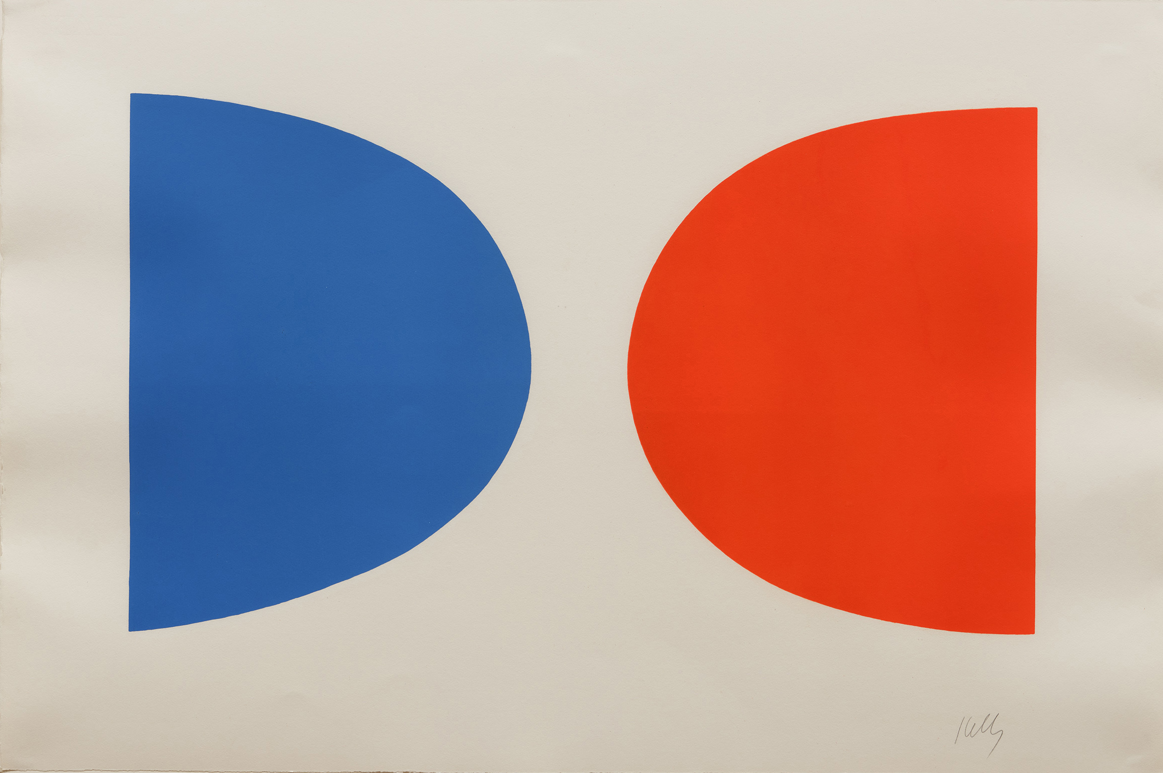 Blue and Orange (Bleu et Orange) by Ellsworth Kelly