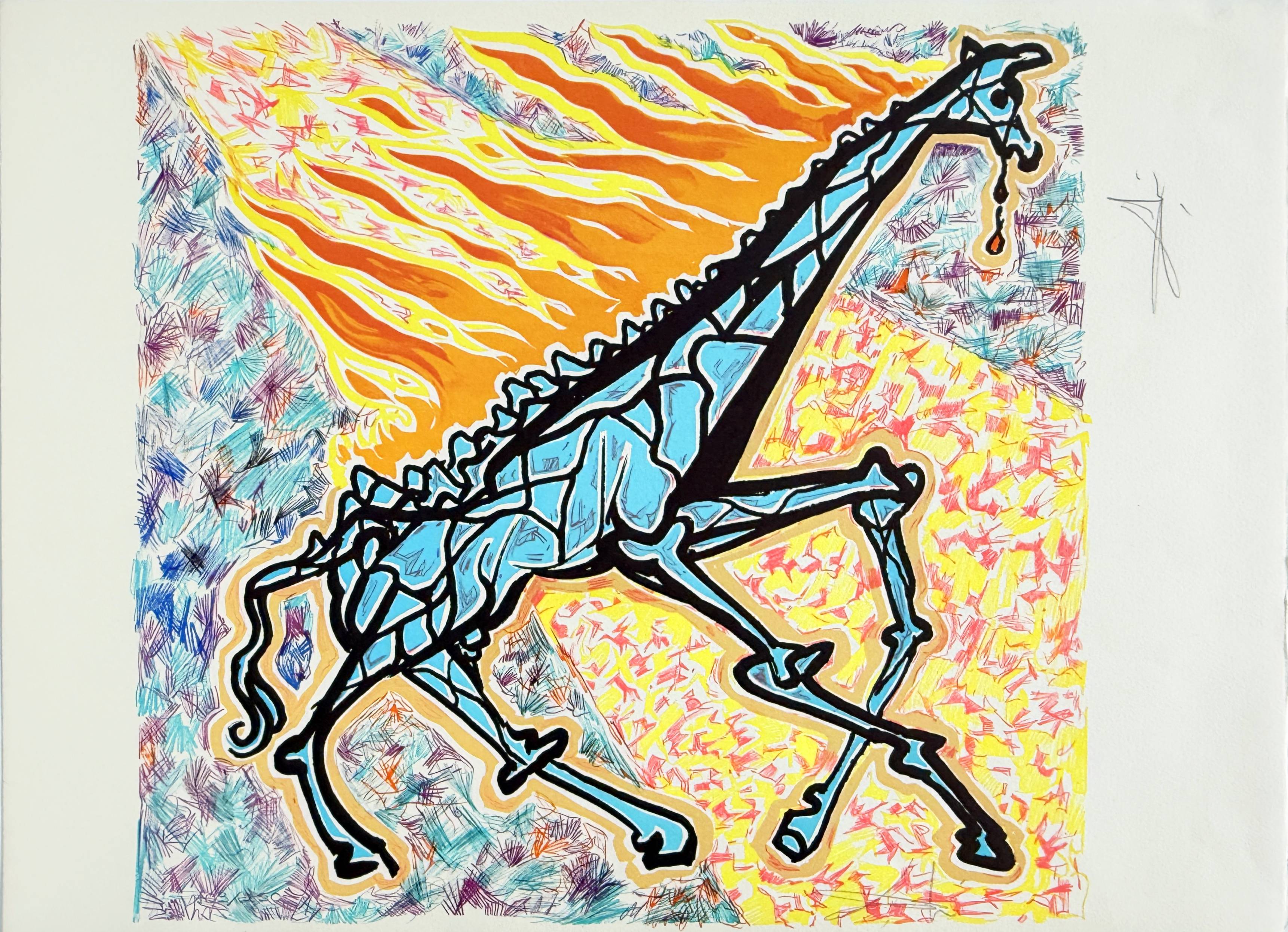 Burning Giraffe by Salvador Dalí