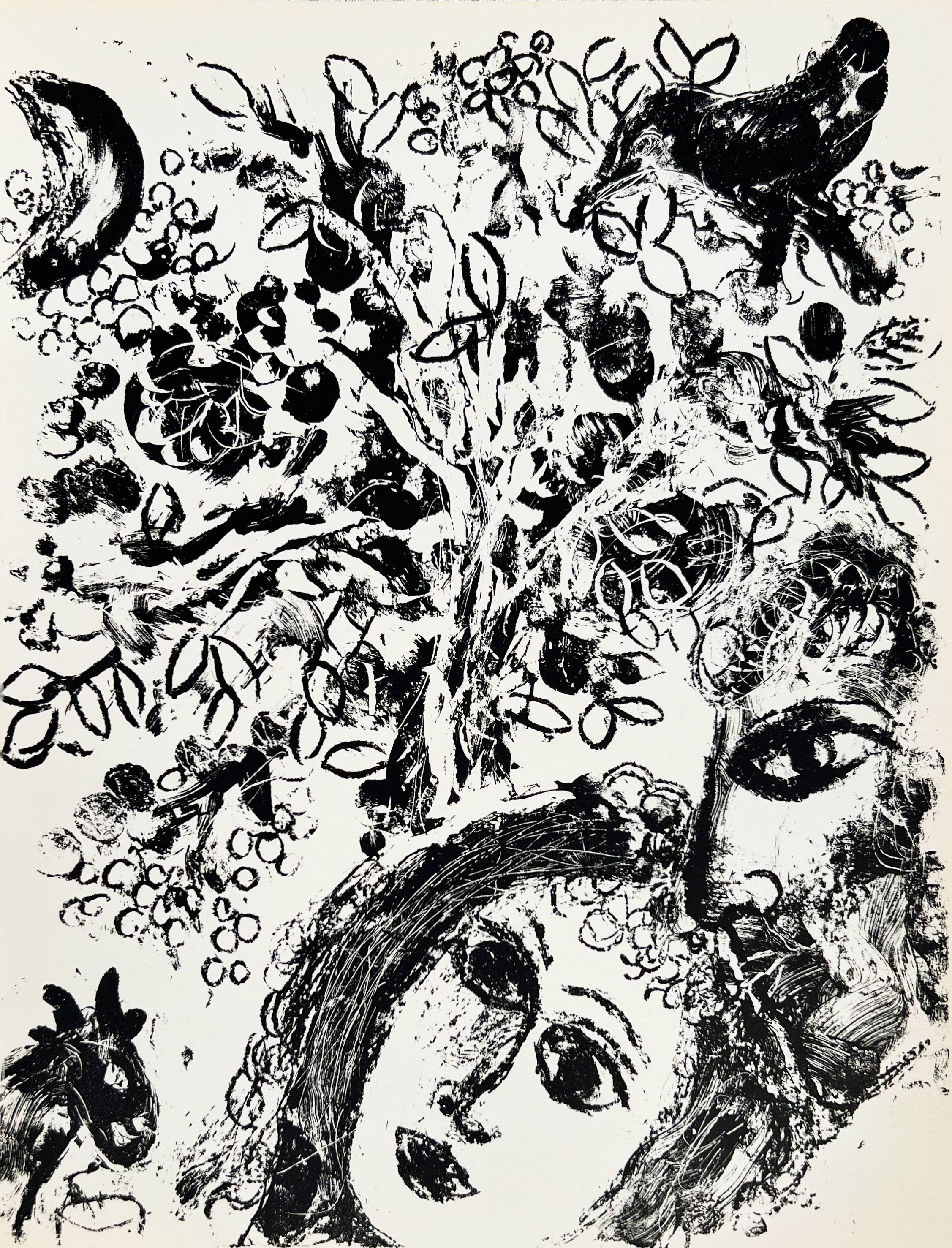 Couple Beside the Tree by Marc Chagall