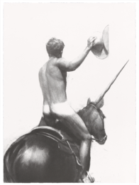 Cowboy, Black and White by Will Cotton at Flying Horse Editions