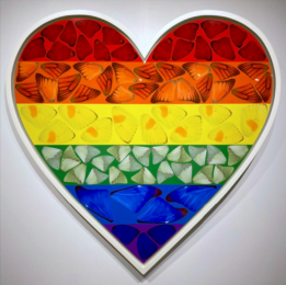 Damien Hirst Framed Large Butterfly Heart H7-3 by Damien Hirst at Clifton Gallery