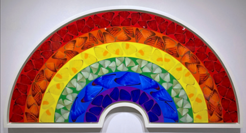 Damien Hirst Framed Large Butterfly Rainbow H7-1 by Damien Hirst at Clifton Gallery