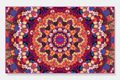 Damien Hirst Harlequin from The Kaleidoscopes H18-1 by Damien Hirst at Clifton Gallery