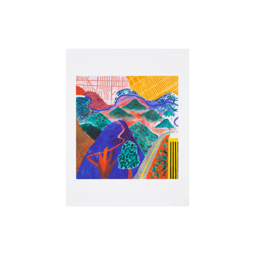 David Hockney, Outpost Drive, Hollywood 1980 (2017) by David Hockney