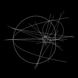 Foci of Curve from Bipolar Equation by Clifford Singer at iMuseum Vegas