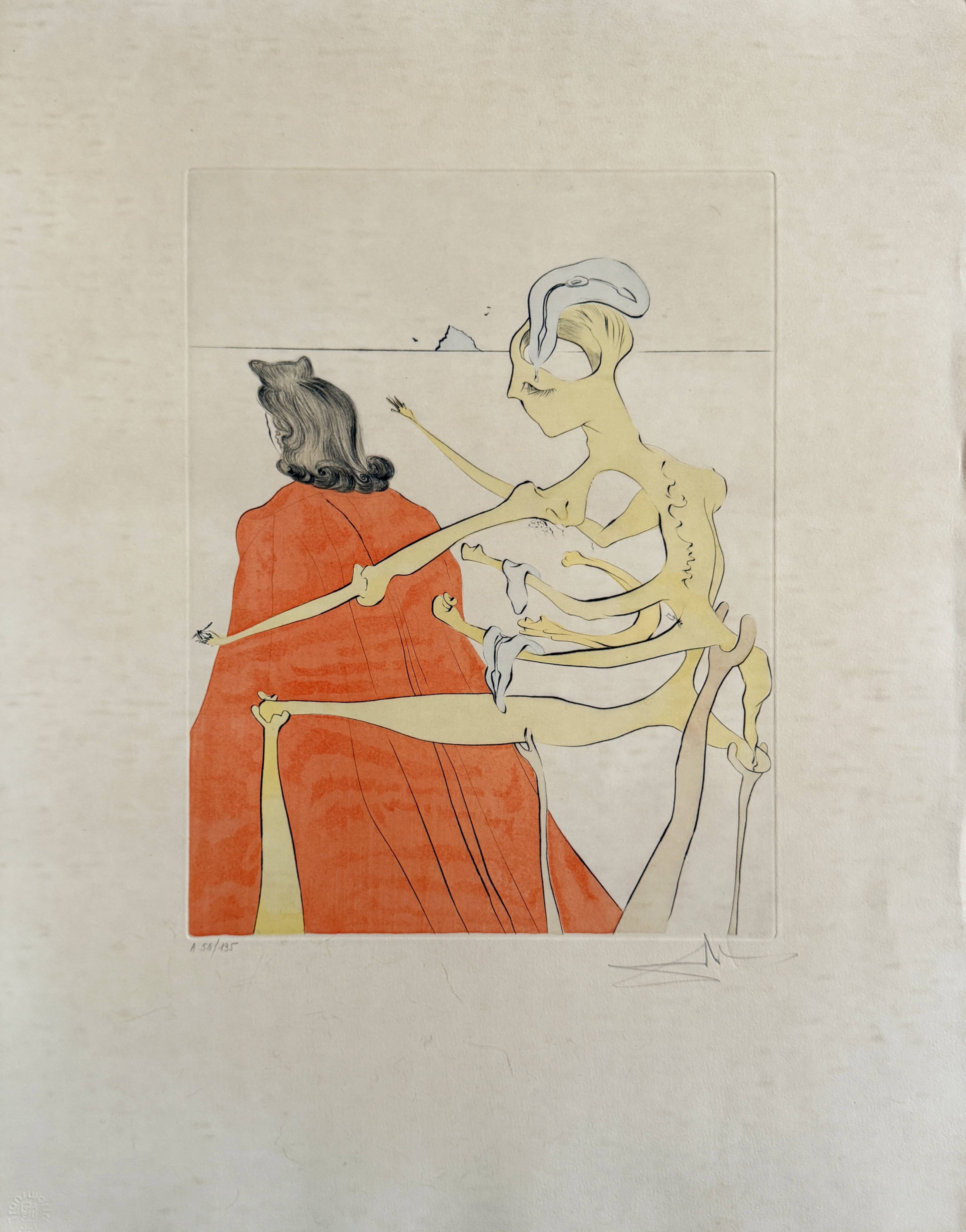 Gala’s Godly Back by Salvador Dalí