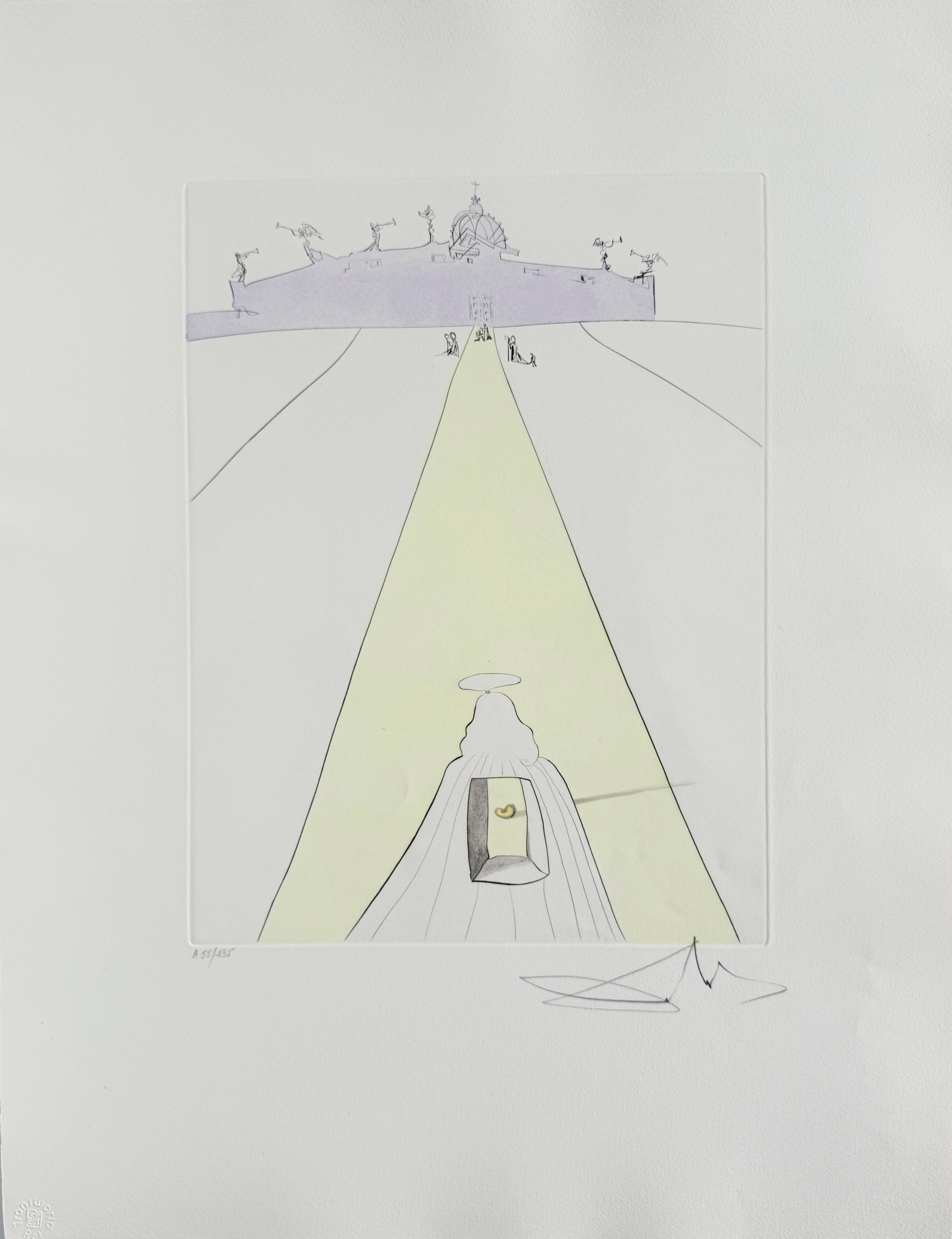 God, Time, Space, and the Pope by Salvador Dalí