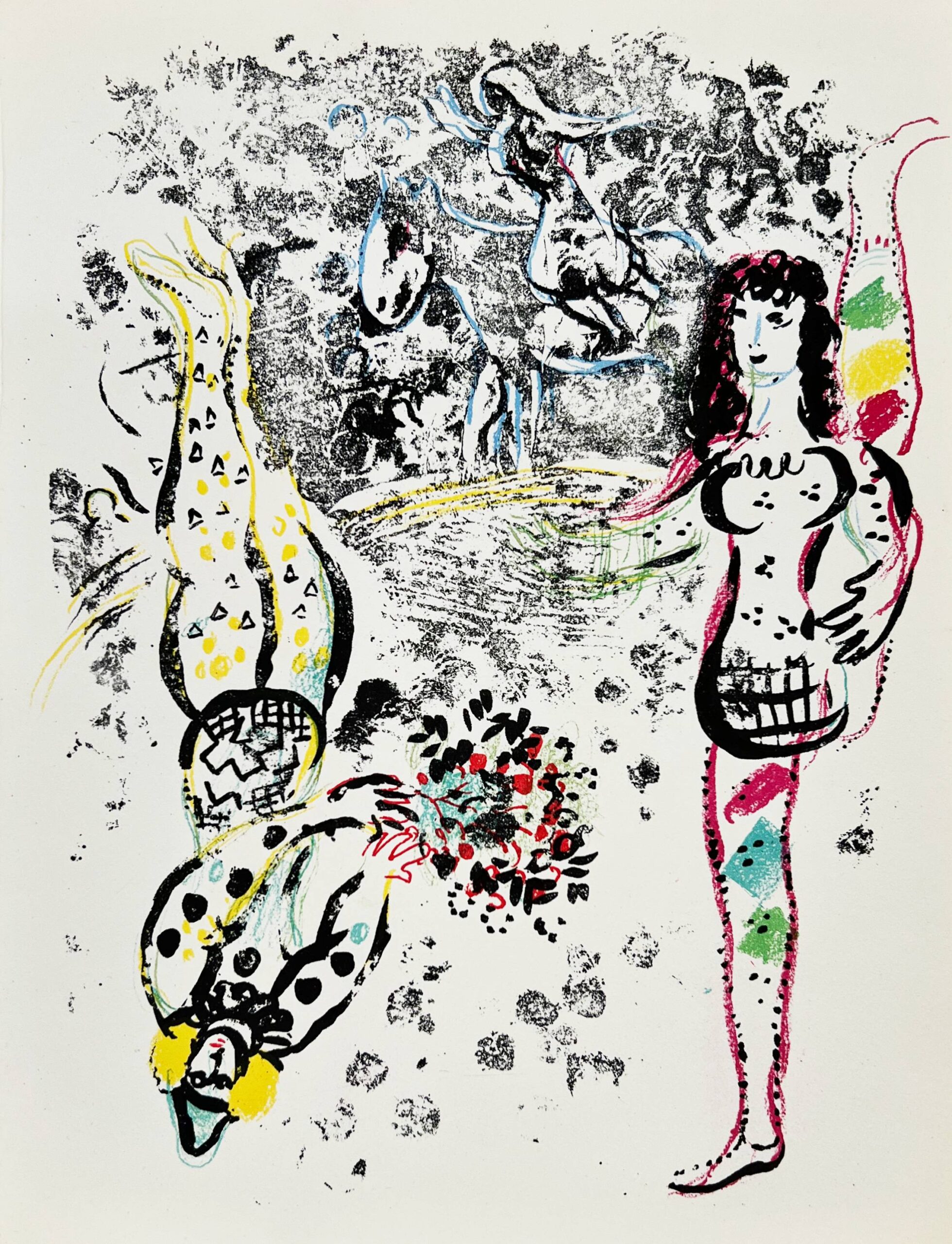 Acrobats at Play by Marc Chagall