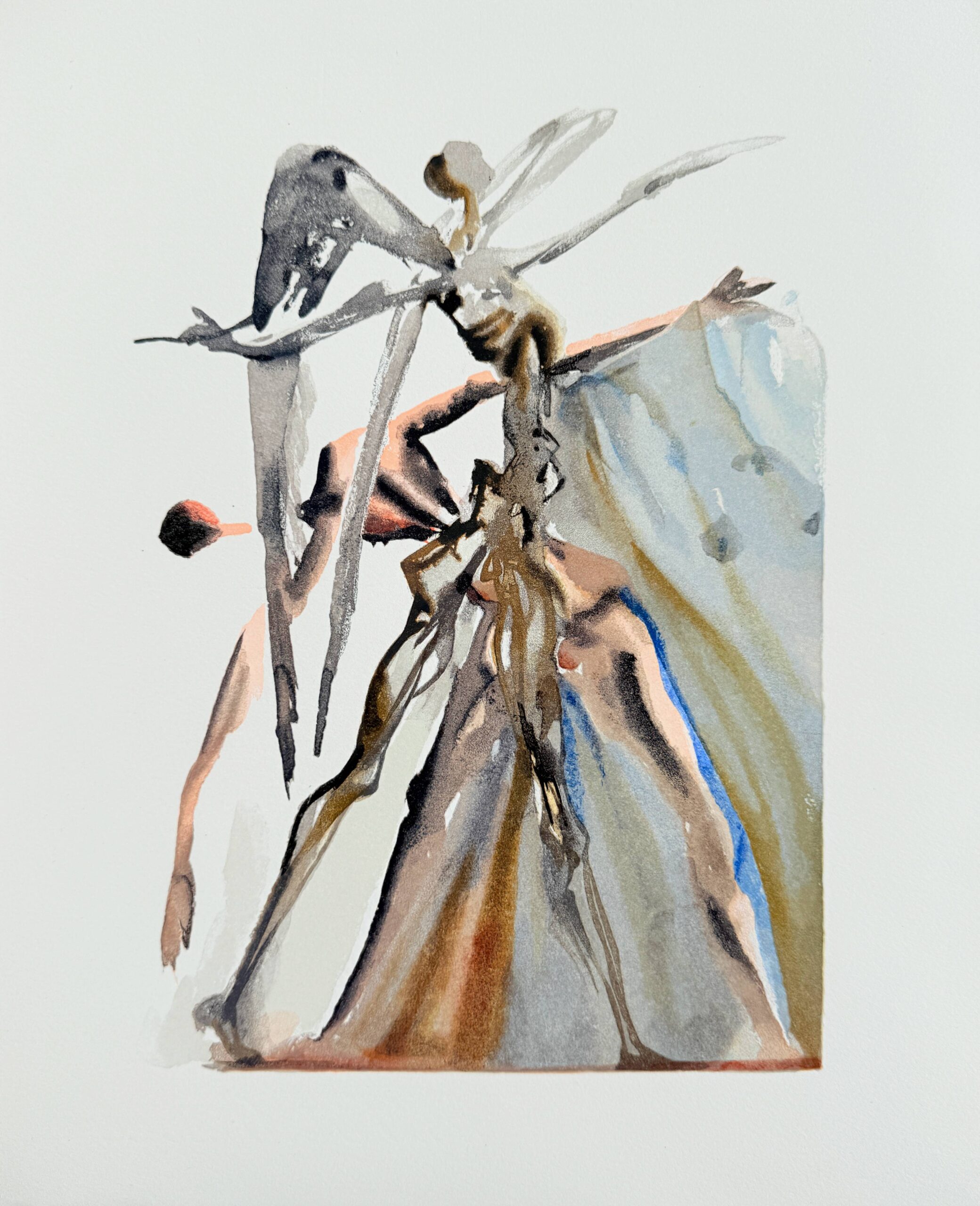 The Purgatory, Canto 4 – The Negligent Ones by Salvador Dalí