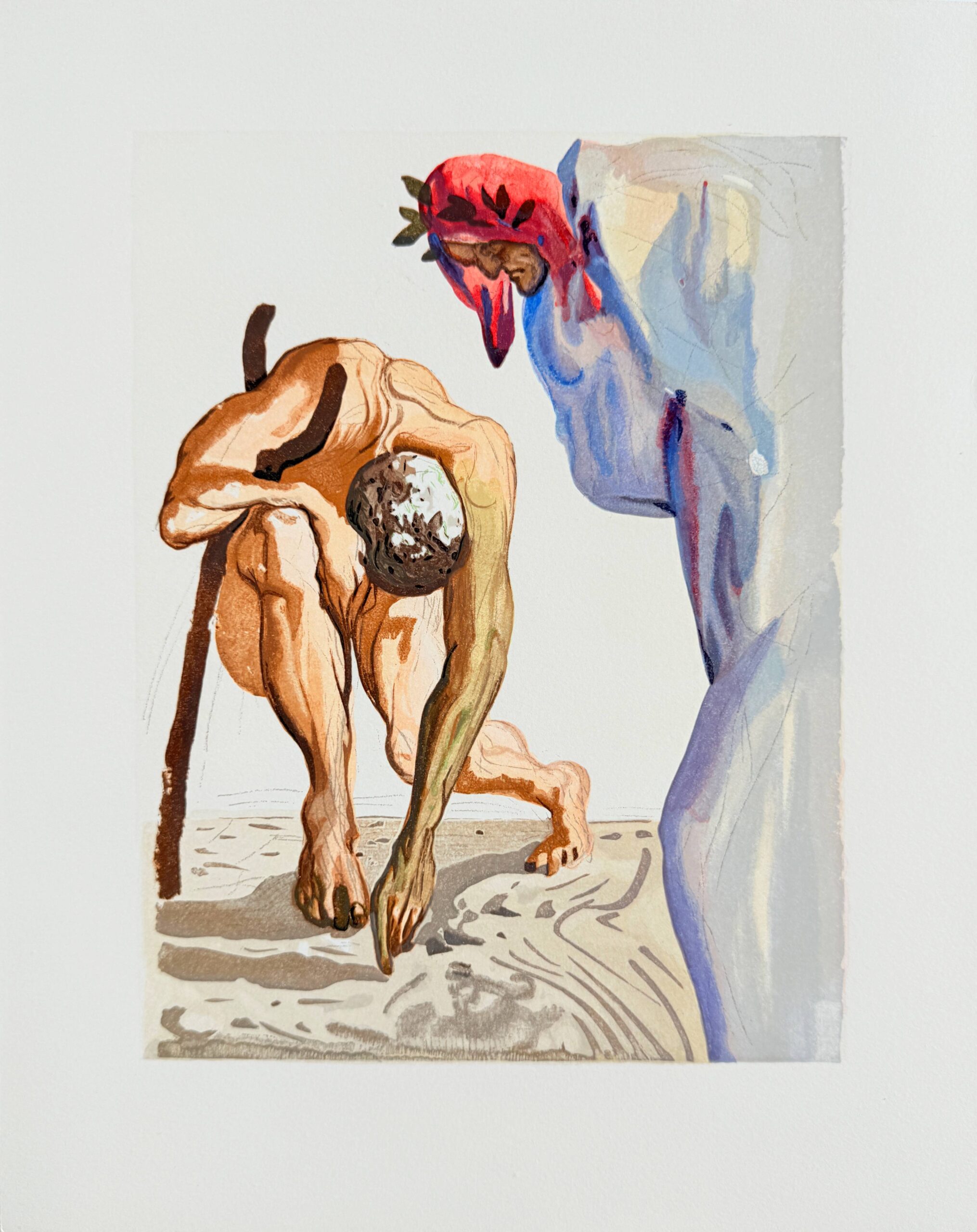 The Purgatory, Canto 7 – Princes of the Blossoming by Salvador Dalí