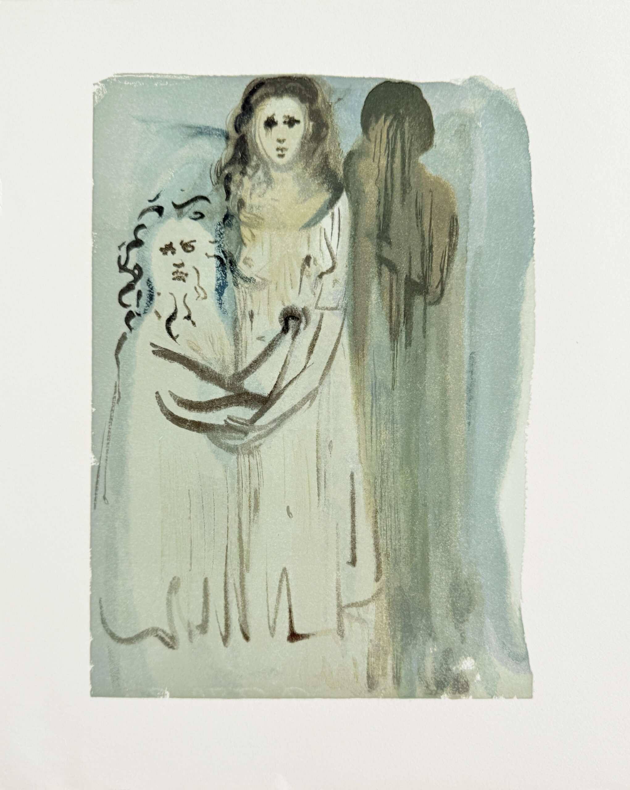 The Purgatory, Canto 16 – In the Cloud of Angry Ones by Salvador Dalí