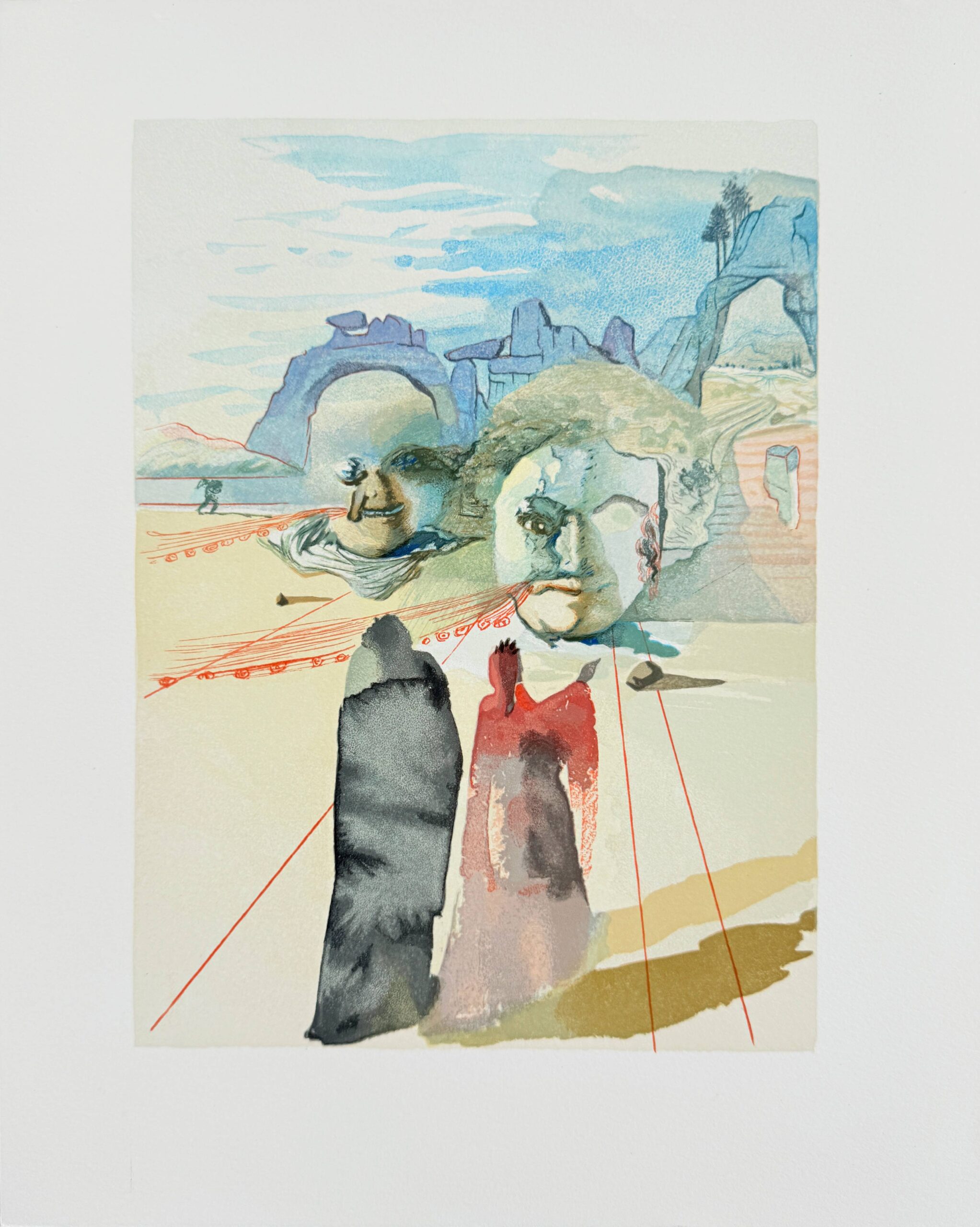 The Purgatory, Canto 20 – Avarice and Prodigality by Salvador Dalí