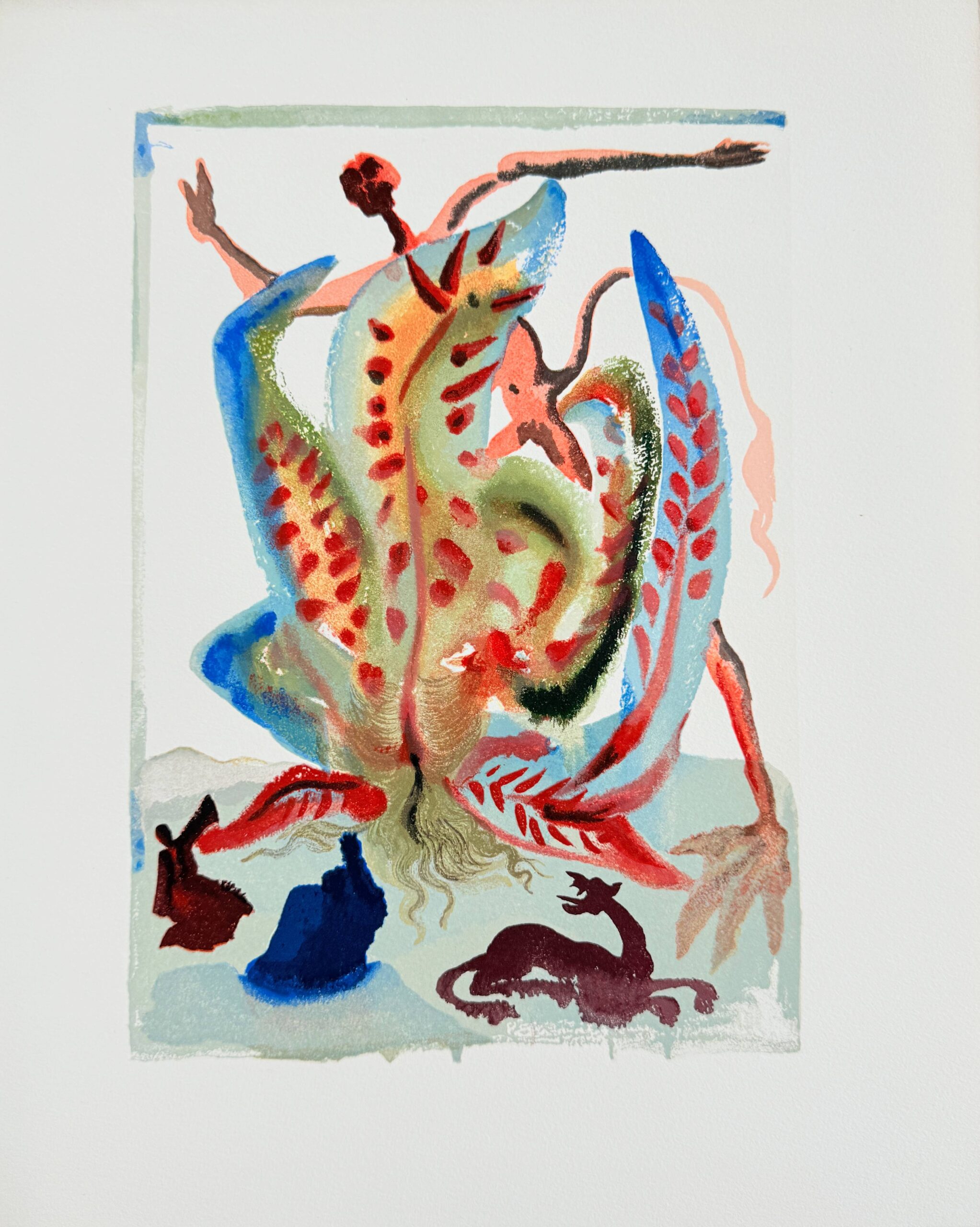 The Purgatory, Canto 23 – Gluttony by Salvador Dalí