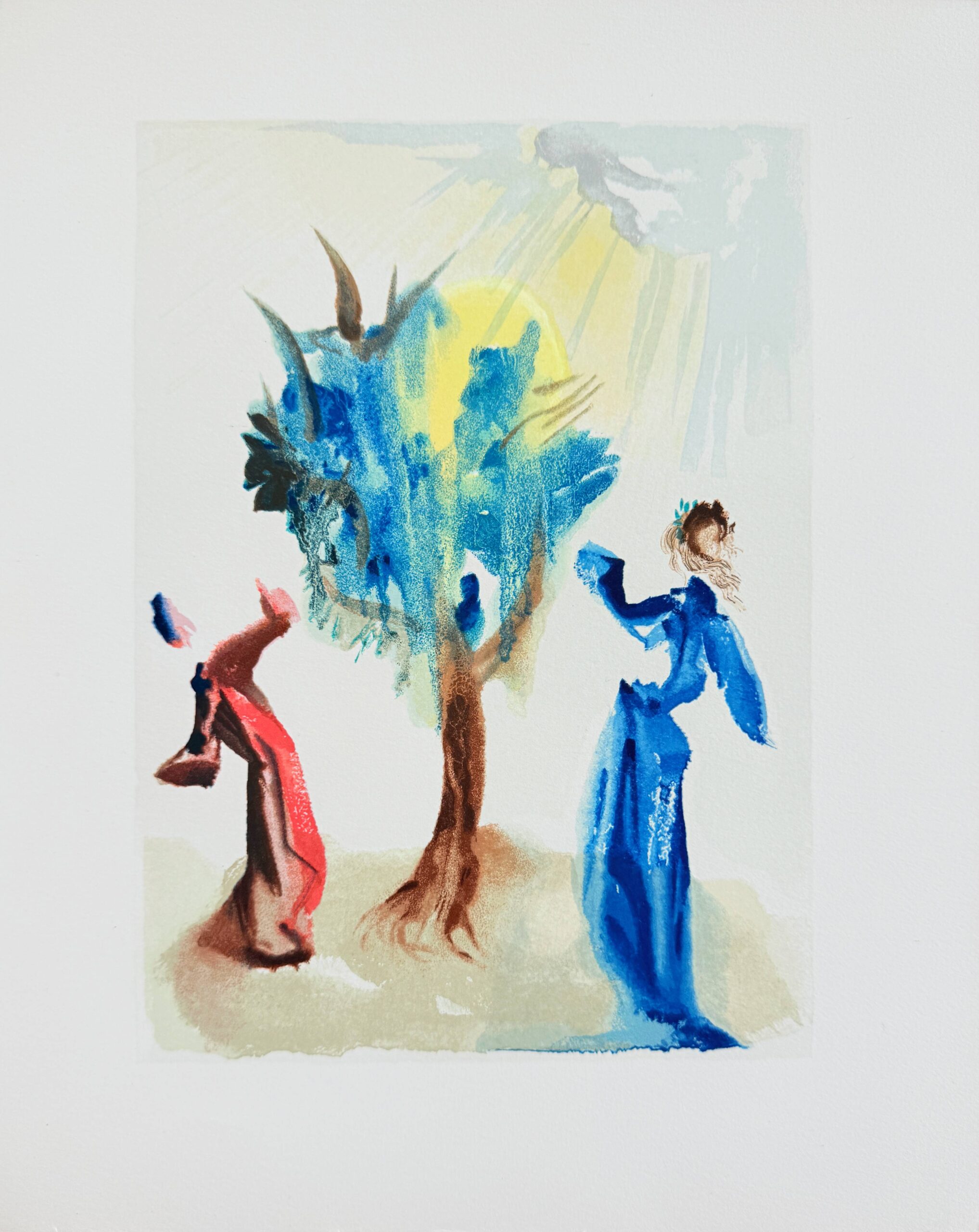 The Purgatory, Canto 24 – The Tree of Penitence by Salvador Dalí