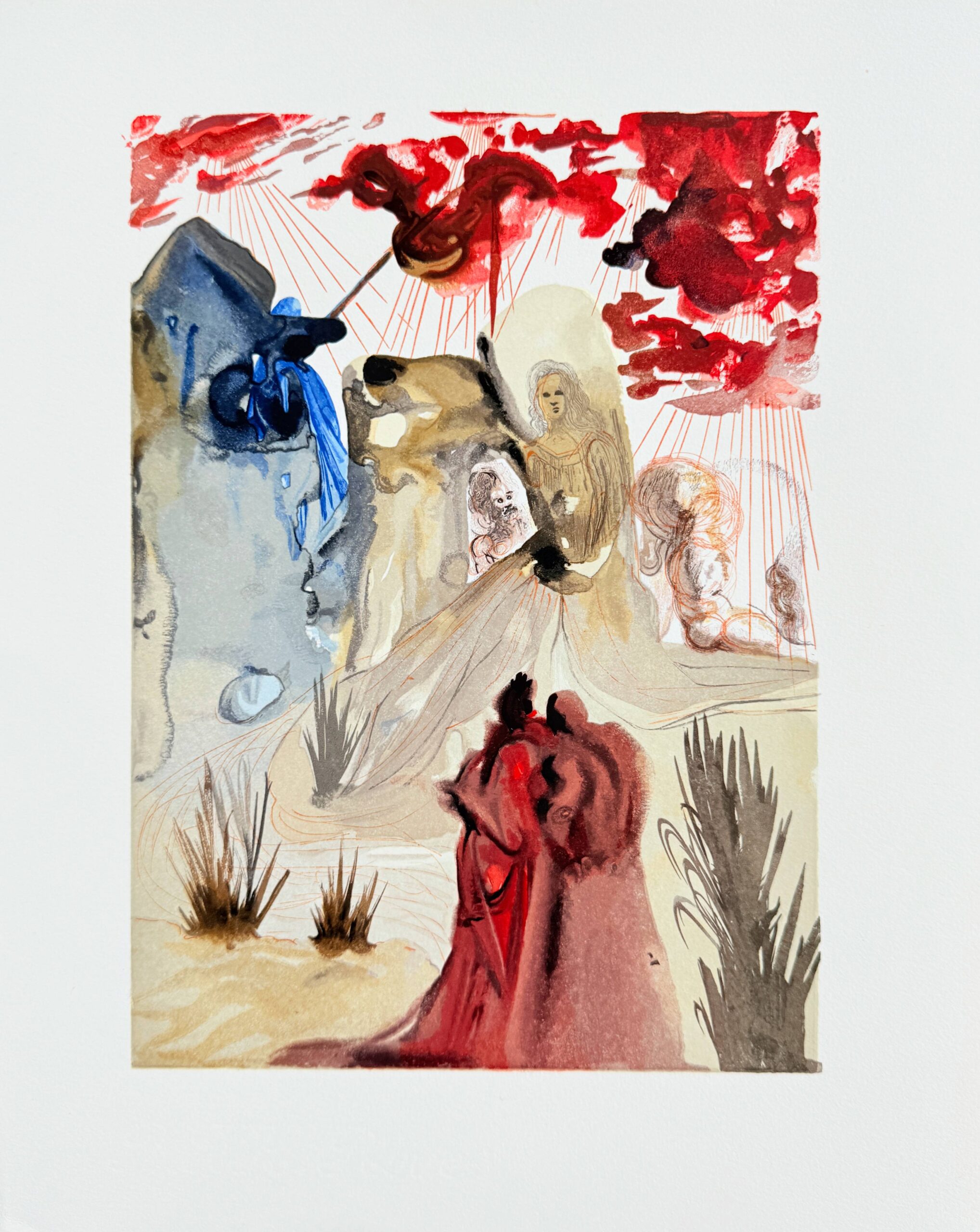 The Purgatory, Canto 28  – The Divine Forest by Salvador Dalí